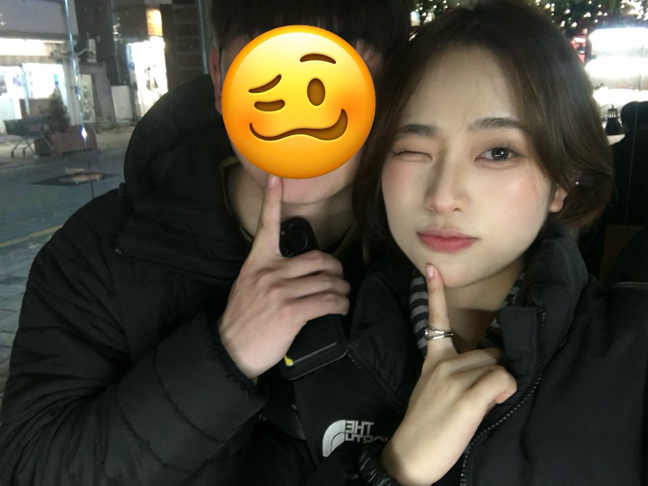 The North Face On Ball Jacket Black 착용 스타일 - 4