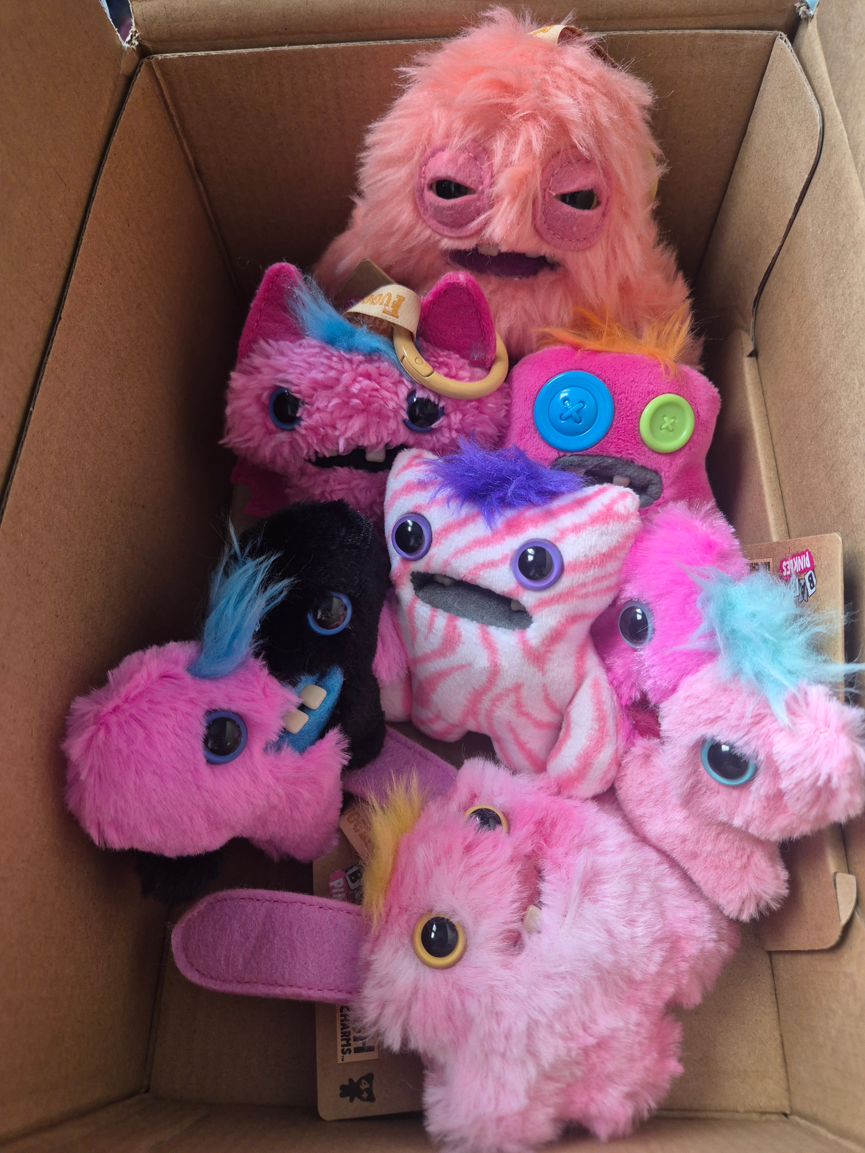 Fuggler x SpongeBob Patrick Star Keyring Pink, Fuggler Baby Wide Weirdo Keyring Pink 착용 스타일