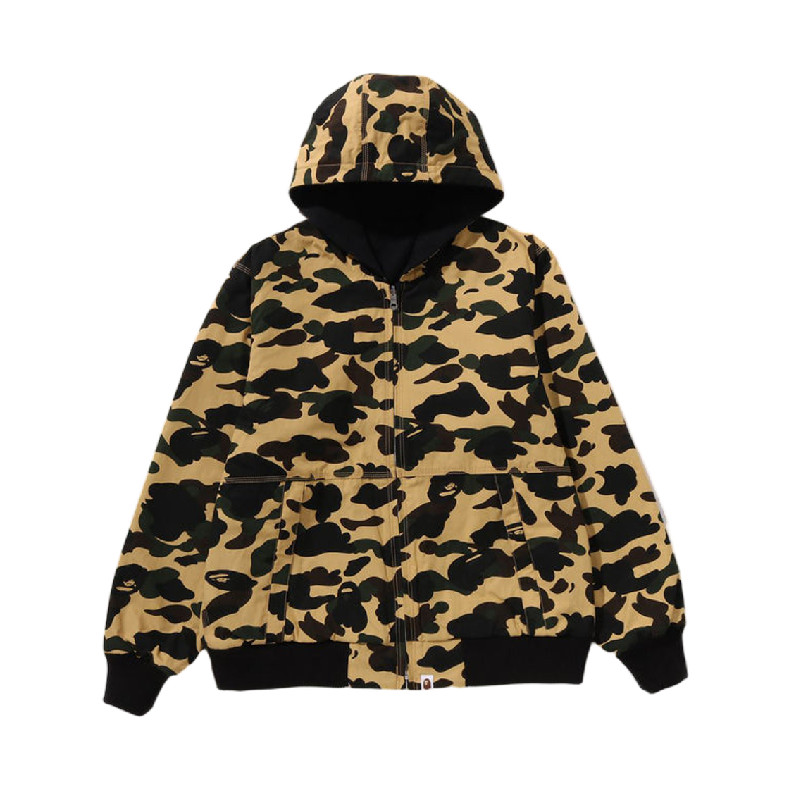 베이프 퍼스트 카모 리버시블 집 후드 자켓 옐로우(BAPE 1st Camo Reversible Zip Hoodie Jacket Yellow) - 1