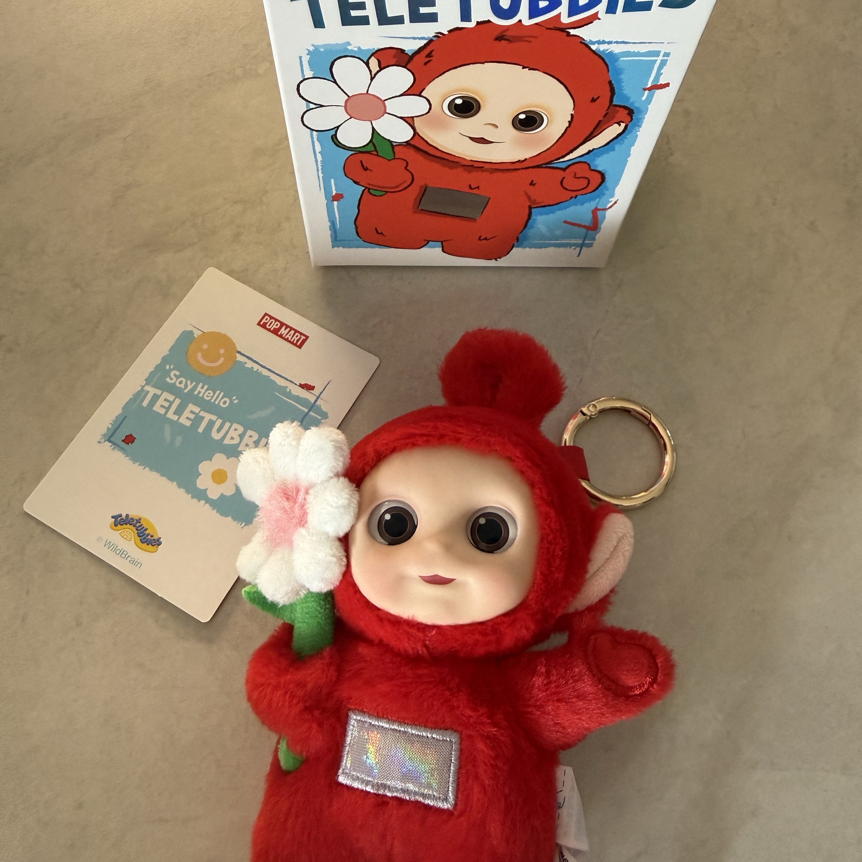 Pop Mart Teletubbies Say Hello Series Figures Sealed Case Po's Happy Flower (Opened Case) 착용 스타일