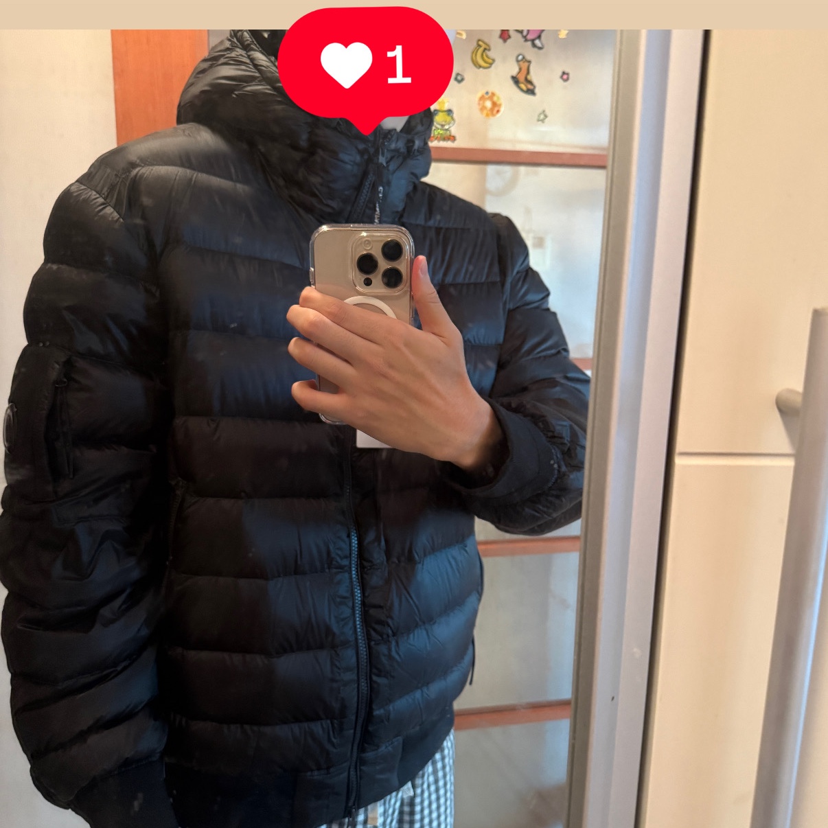 C.P. Company D.D. Shell Down Jacket Black - 25FW 착용 스타일