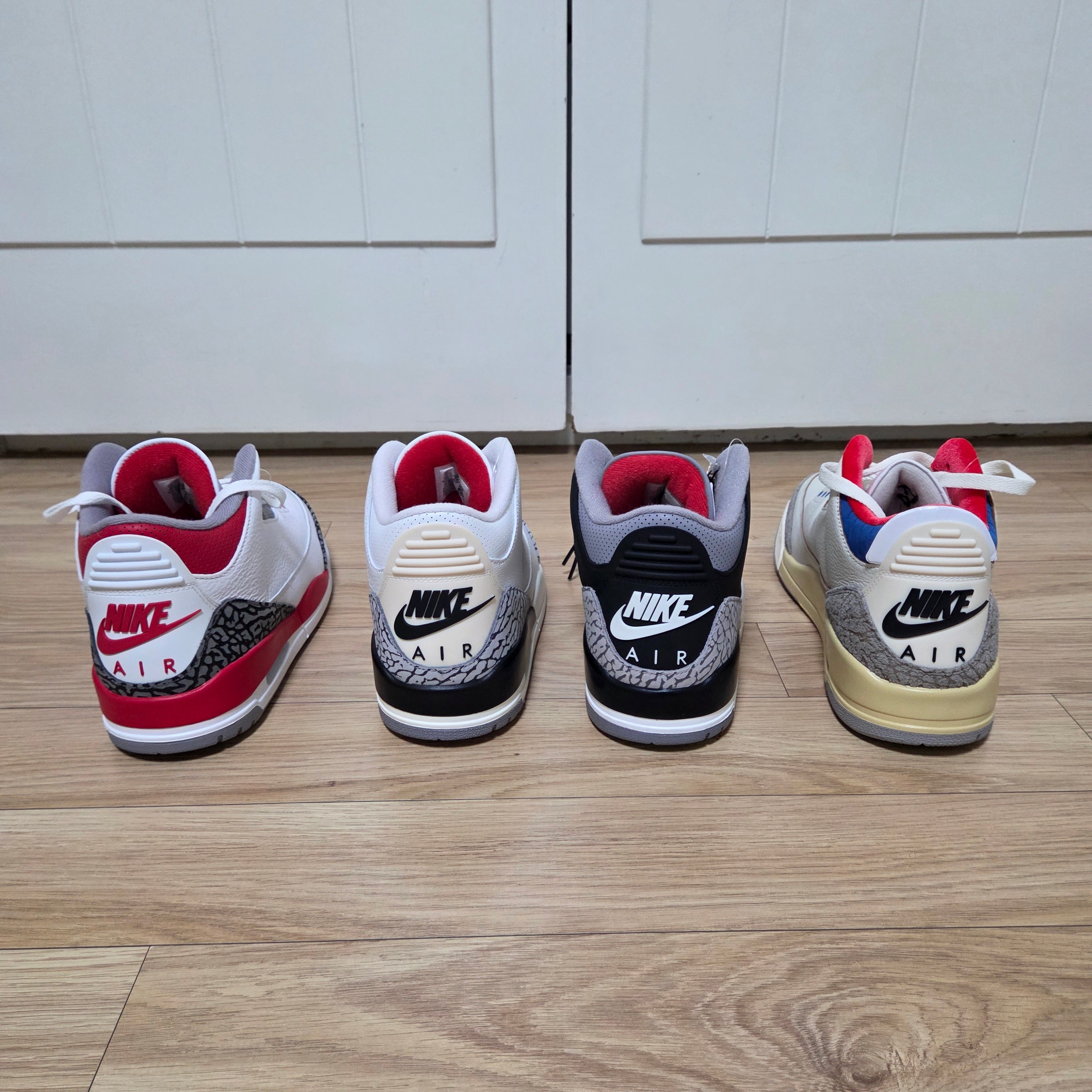 Jordan 3 Retro Fire Red 2022, Jordan 3 Retro White Cement Reimagined 착용 스타일 - 3