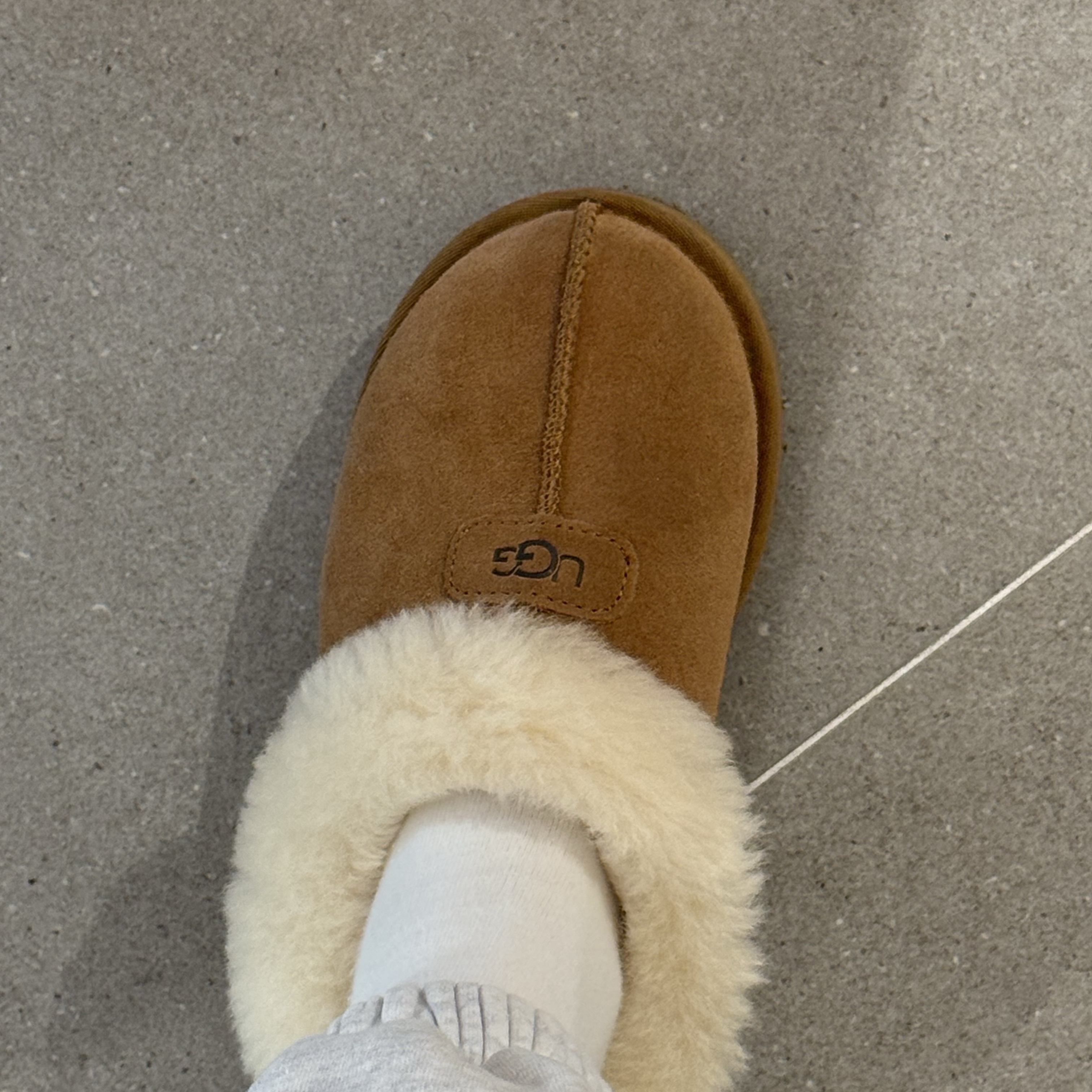(W) UGG Tazzette Slipper Chestnut 착용 스타일 - 2