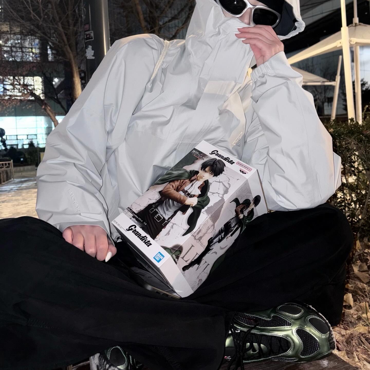 Arc'teryx Rho Lightweight Wool Toque Black, Nike ACG Storm-Fit ADV Cascade Rains Full Zip Jacket Photon Dust - Asia 착용 스타일