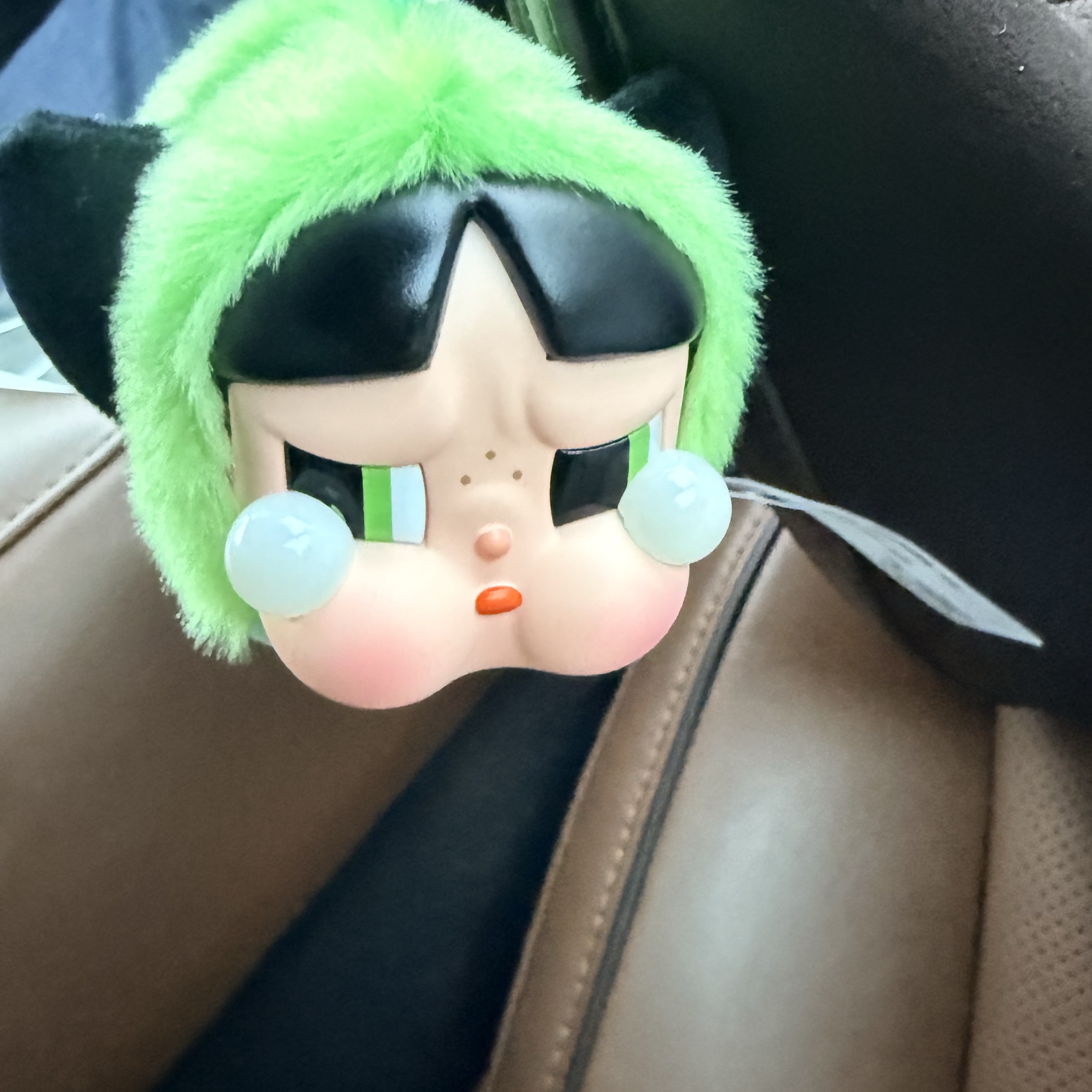 Pop Mart Crybaby x Powerpuff Girls Series Keyring Buttercup (Opened Case) 착용 스타일 - 3
