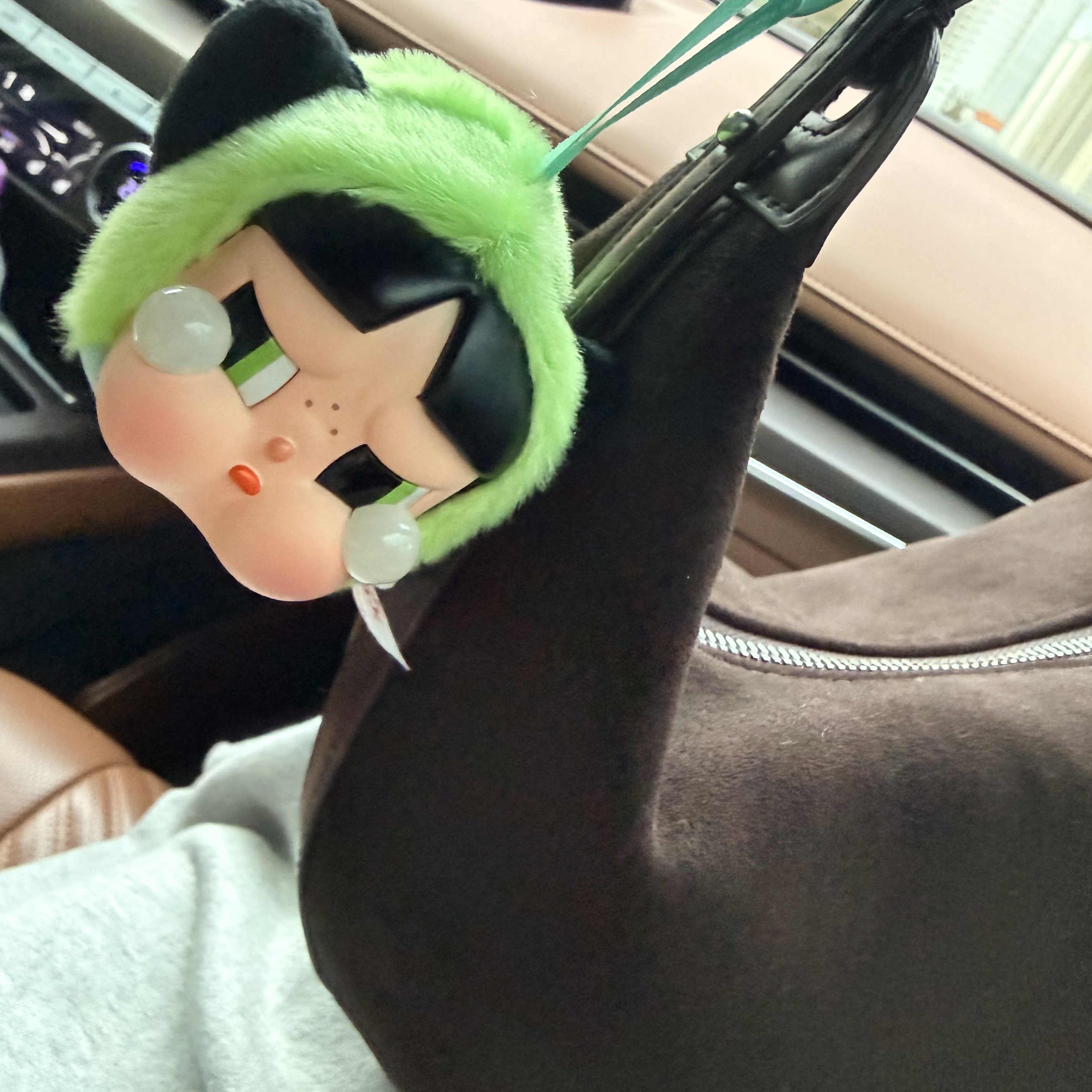 Pop Mart Crybaby x Powerpuff Girls Series Keyring Buttercup (Opened Case) 착용 스타일 - 2