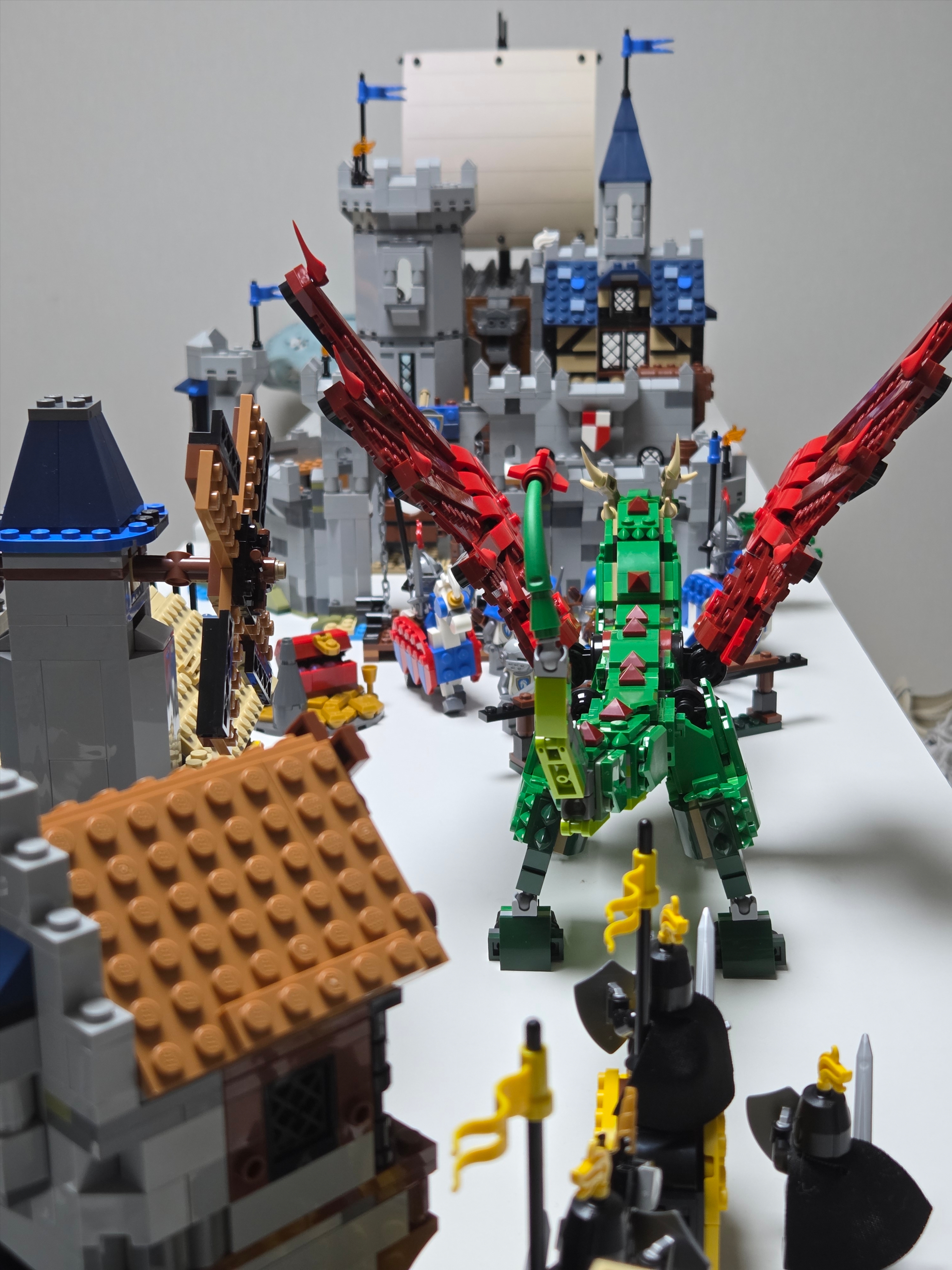 Lego Medieval Horse Knight Castle, Lego Creator 3 in 1 Medieval Dragon 착용 스타일 - 4