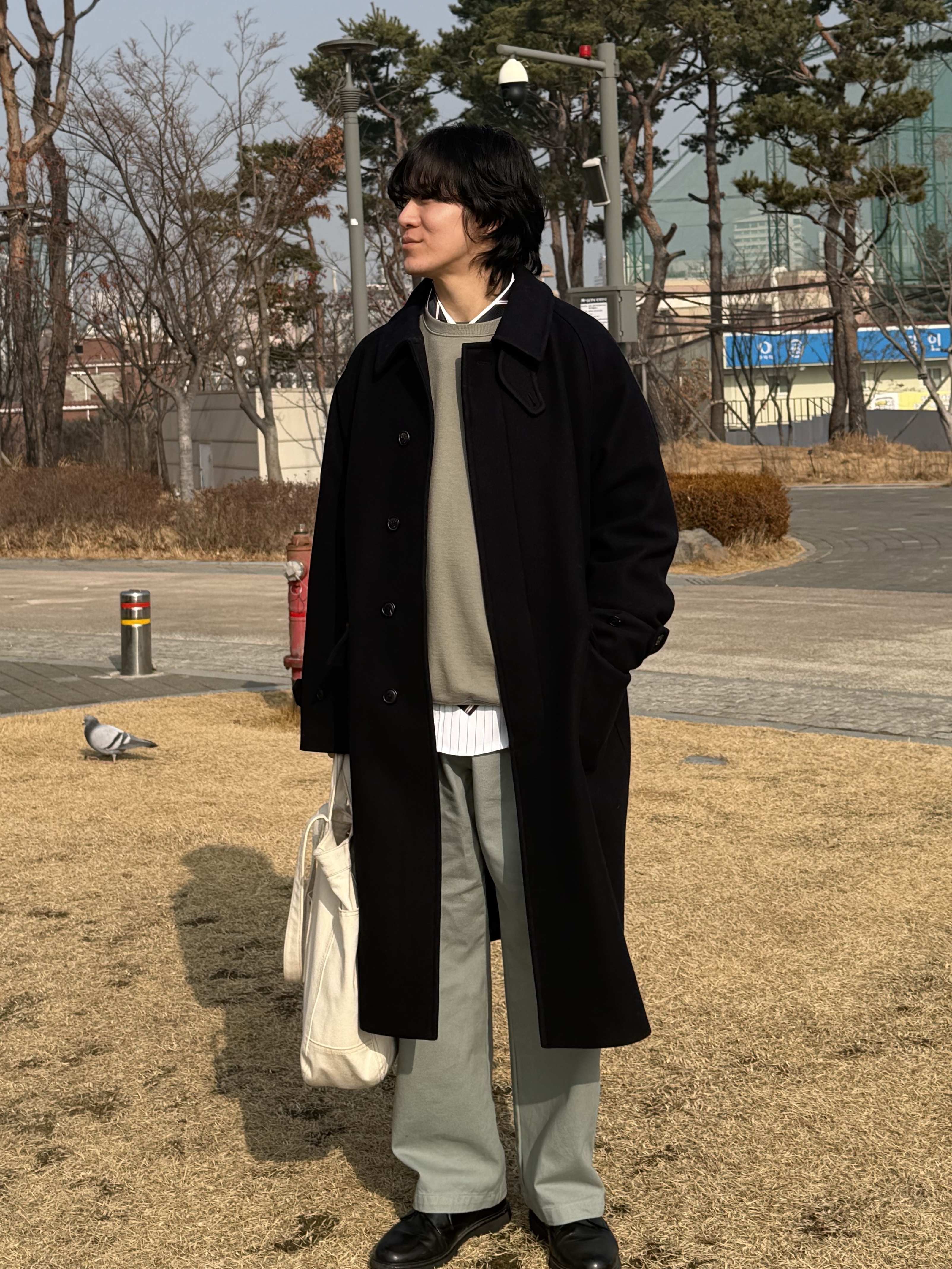 JOSEPHT Cosimo Black 착용 스타일 - 1