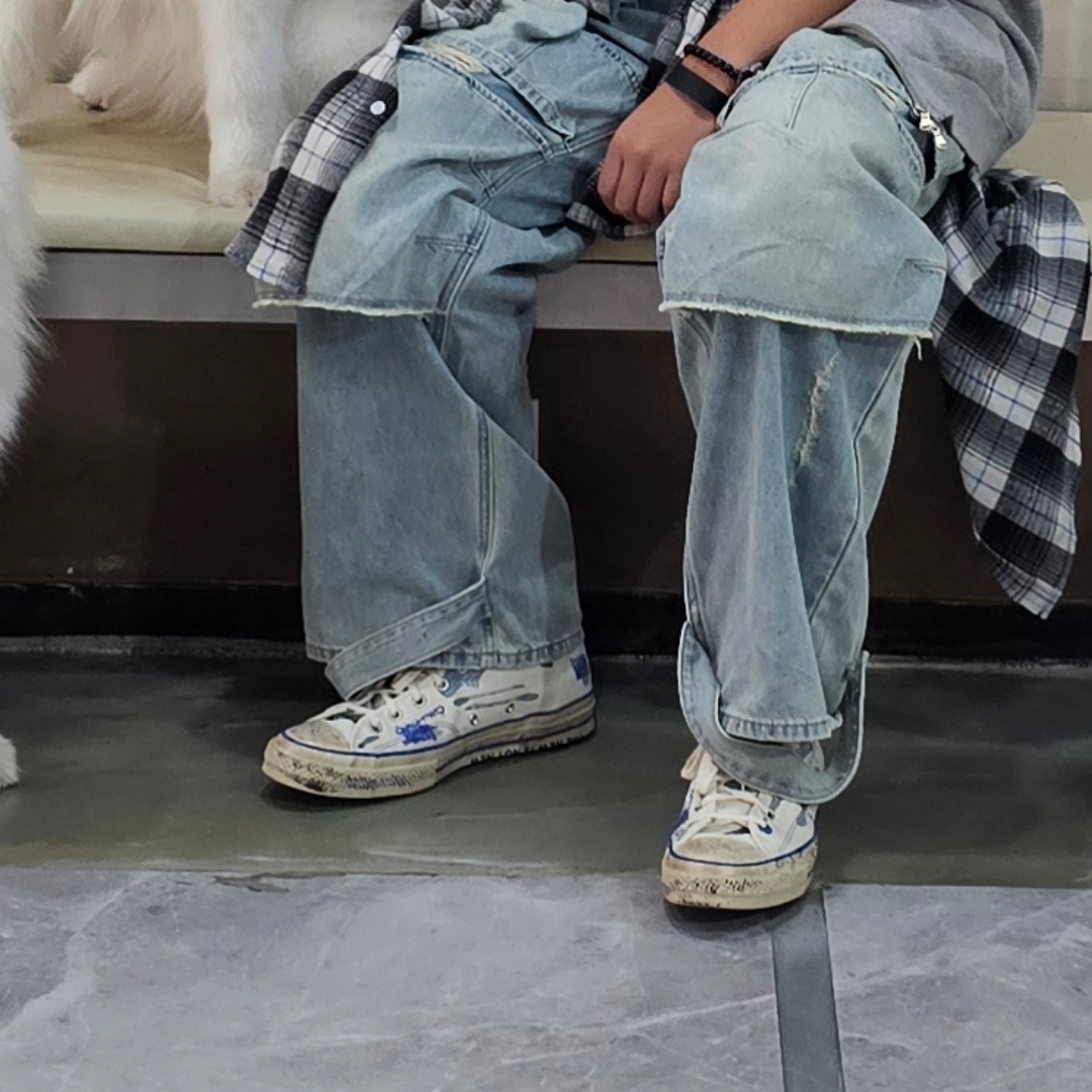 Converse x Ader Error Chuck 70 High White 착용 스타일