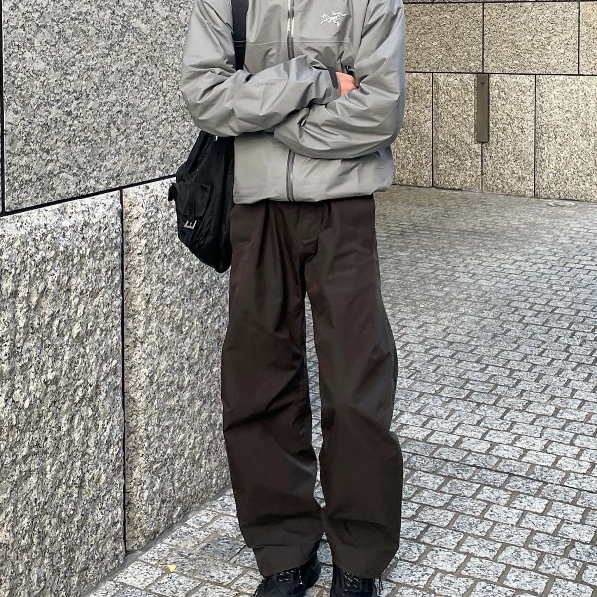 Arc'teryx Beta Jacket Void 착용 스타일