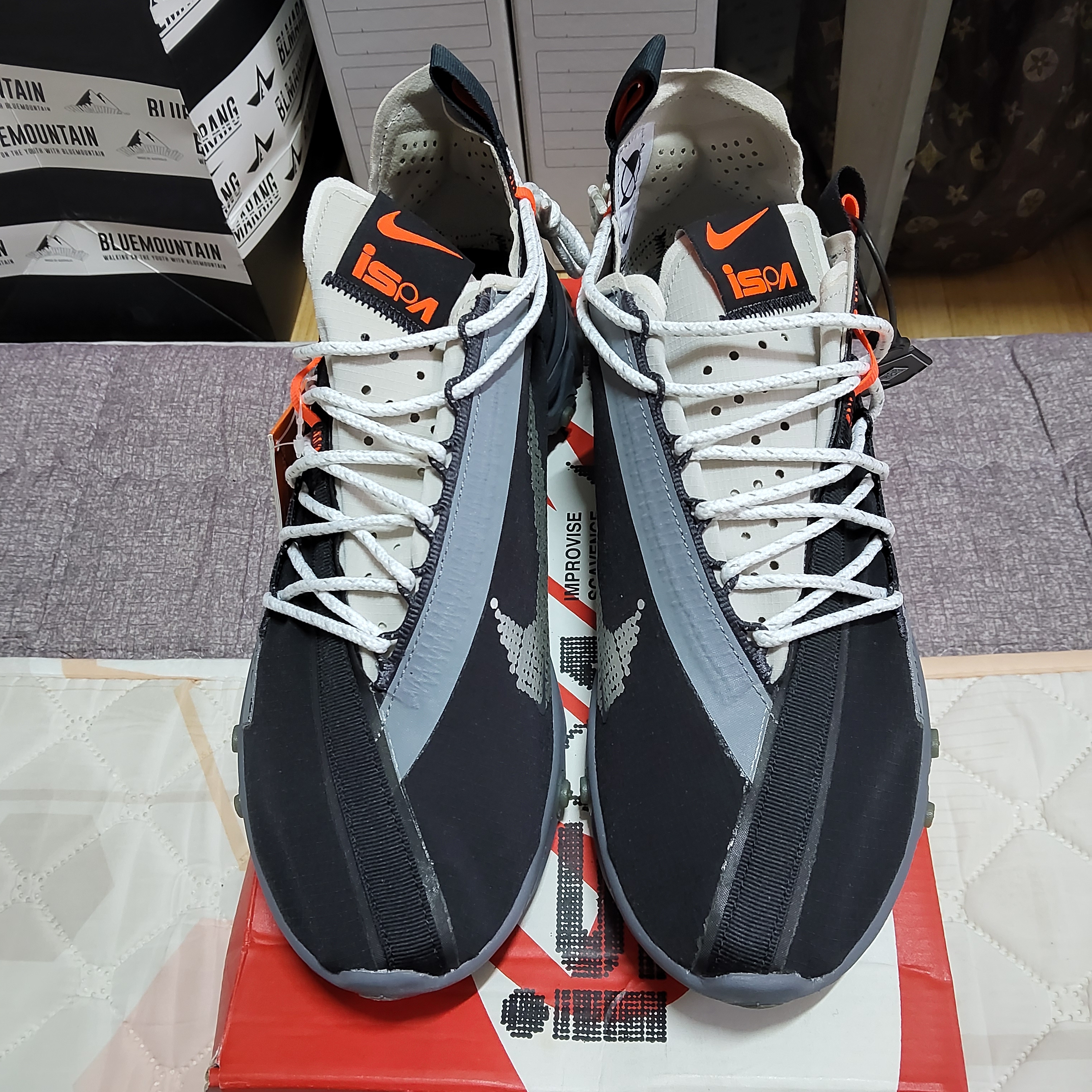 Nike ISPA React Low Black 착용 스타일 - 3