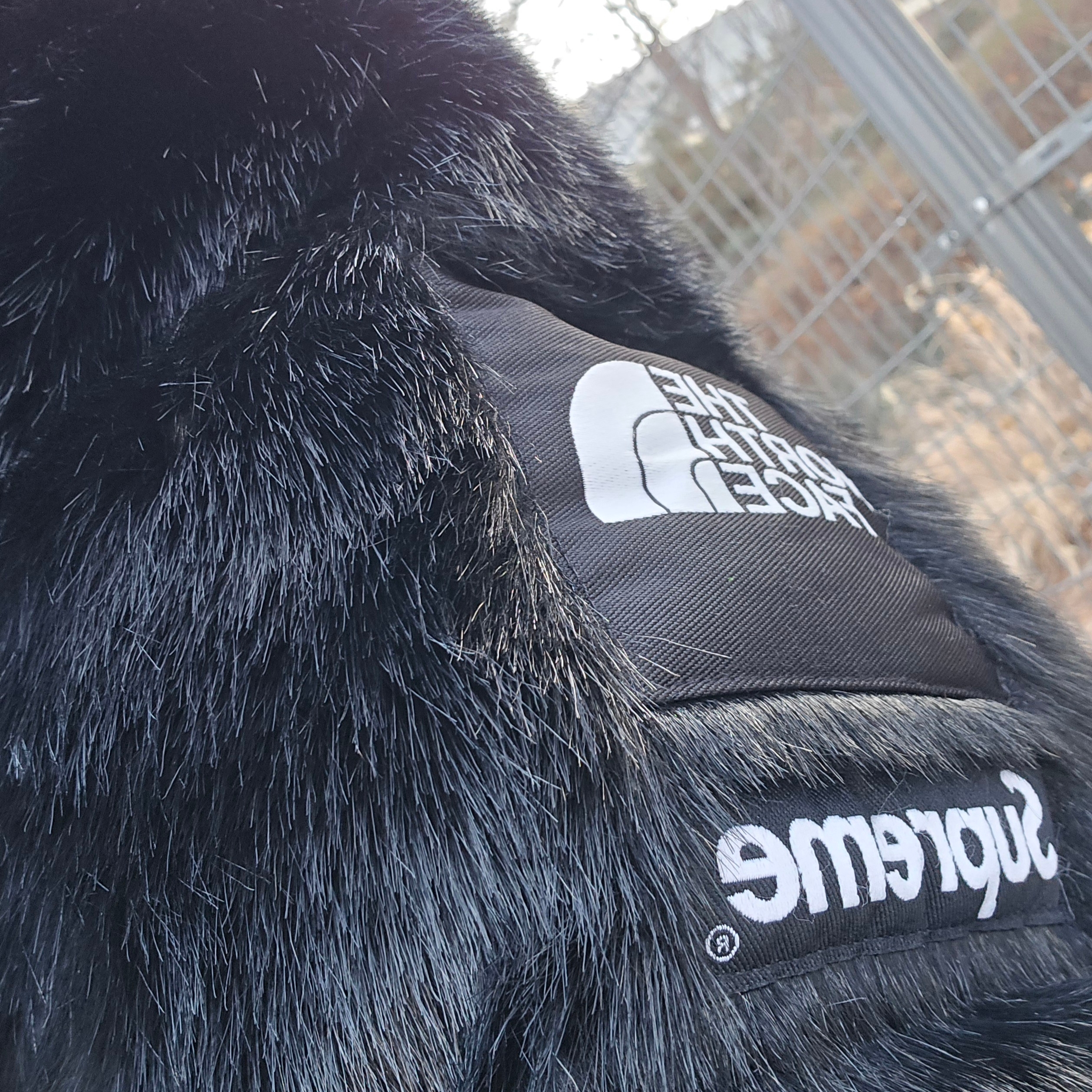 Supreme x The North Face Faux Fur Nuptse Jacket Black - 20FW 착용 스타일
