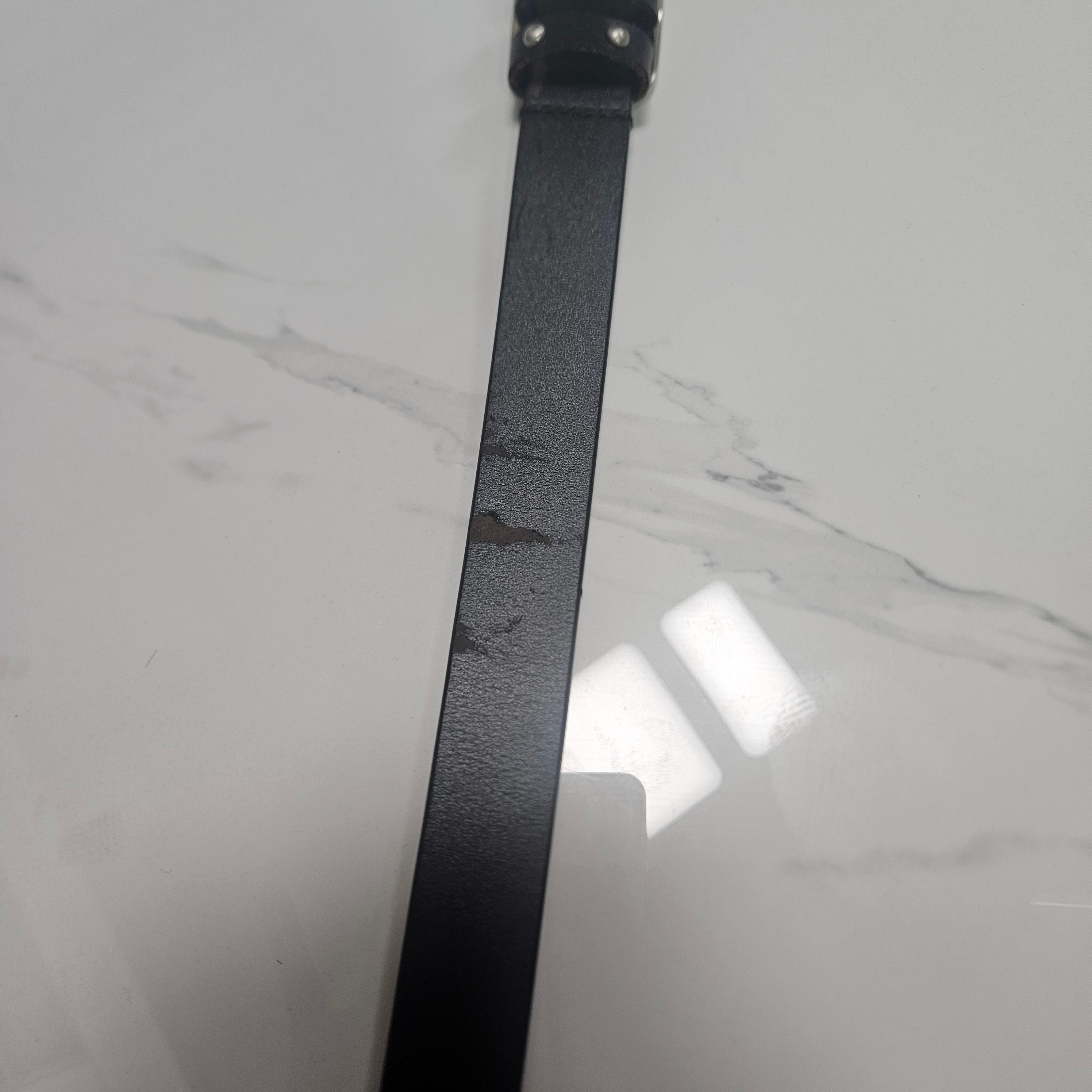 Millo Archive Standard Stud Leather Belt Black 착용 스타일