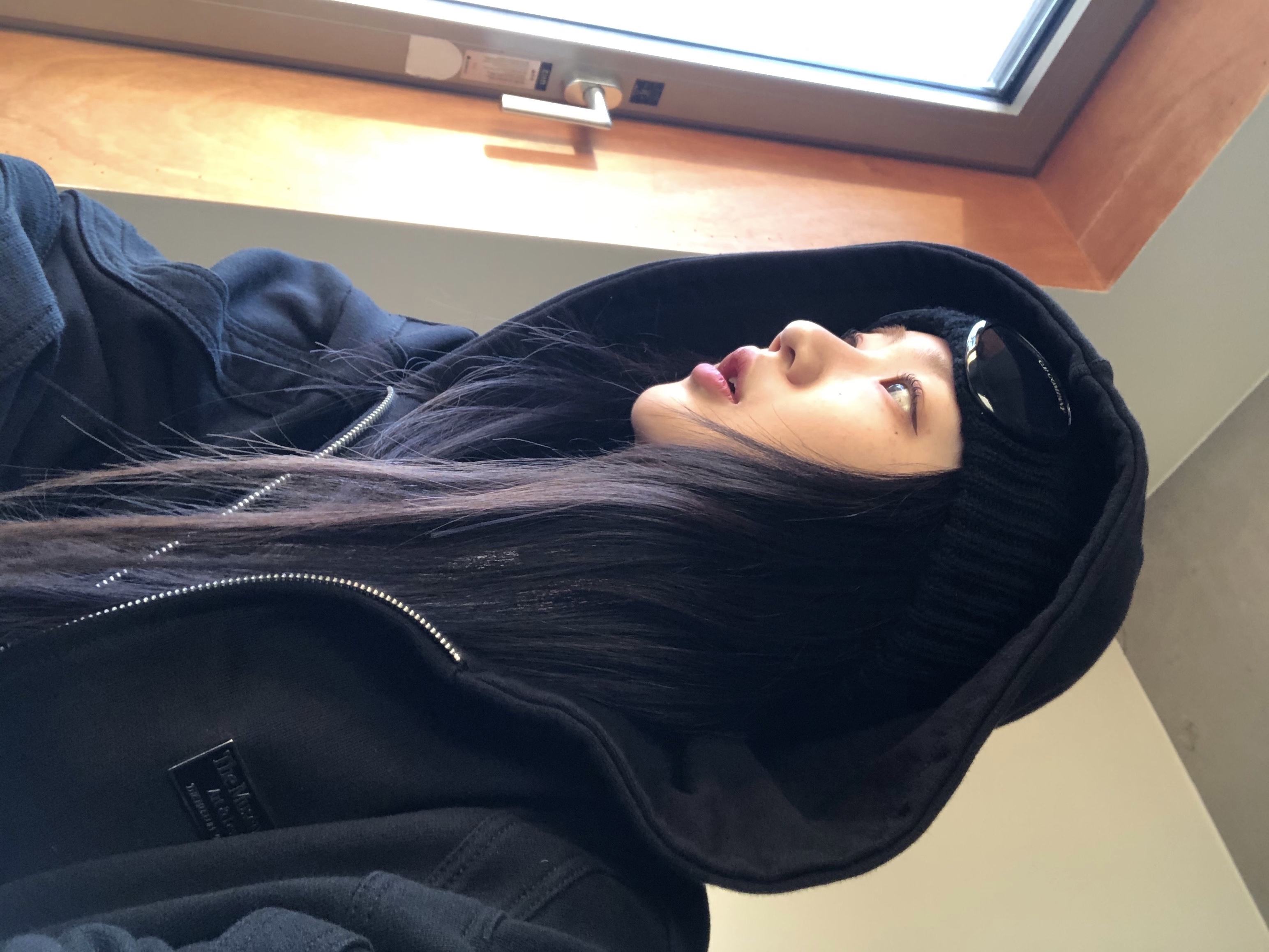 C.P. Company Extra Fine Merino Wool Goggle Beanie Black - 24FW, Juun.J Nylon Jersey Hooded Detachable MA-1 Jumper Black - 24FW 착용 스타일 - 5