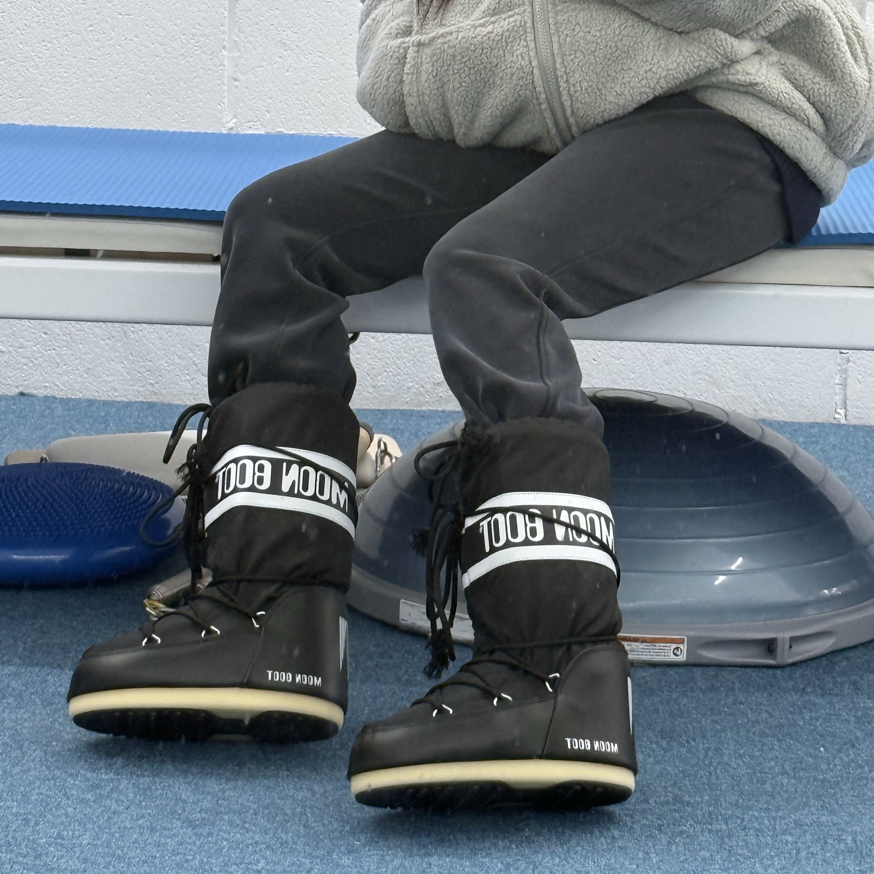 (W) Moon Boot Icon Nylon Boots Black 착용 스타일