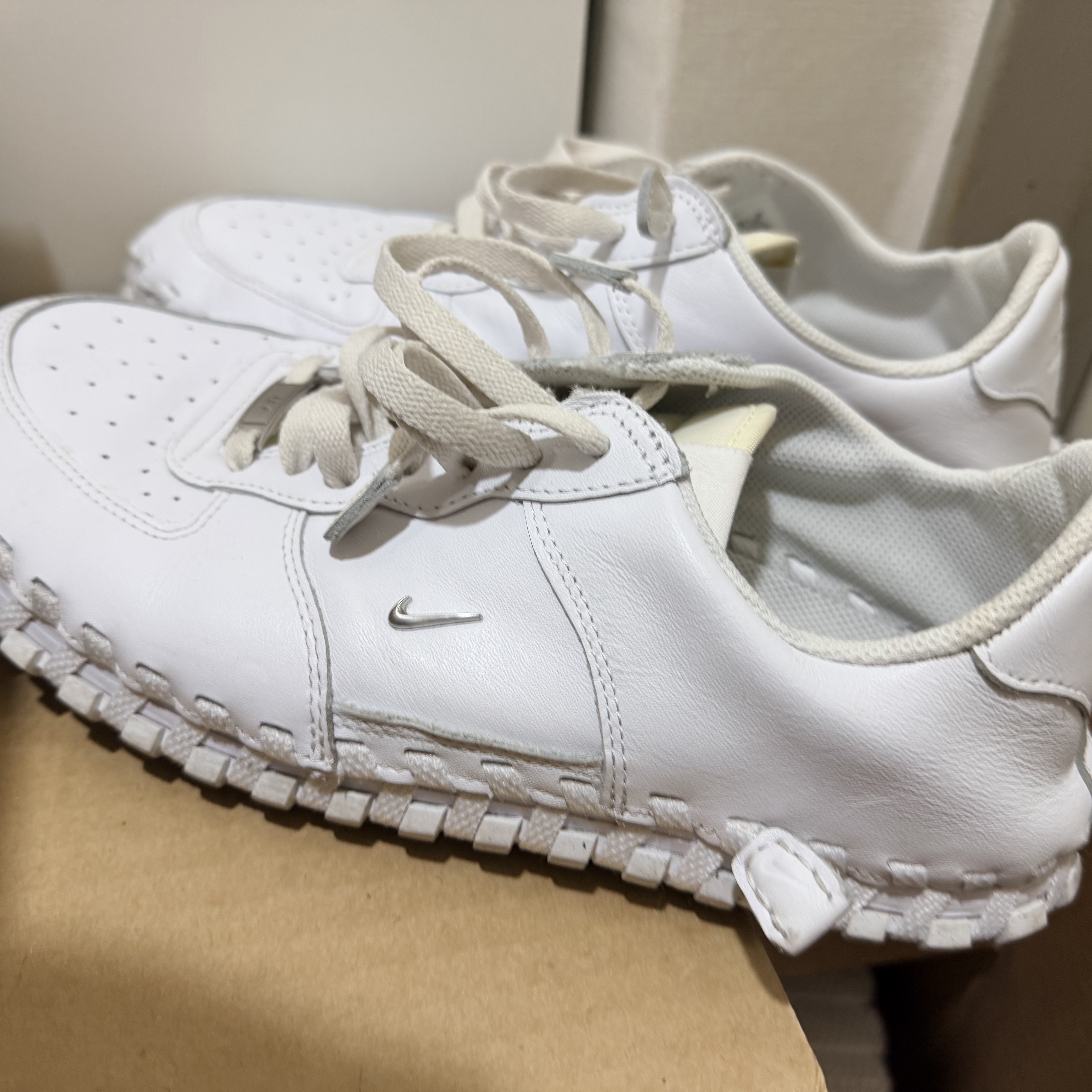 Nike x Jacquemus J Force 1 Low LX SP White 착용 스타일