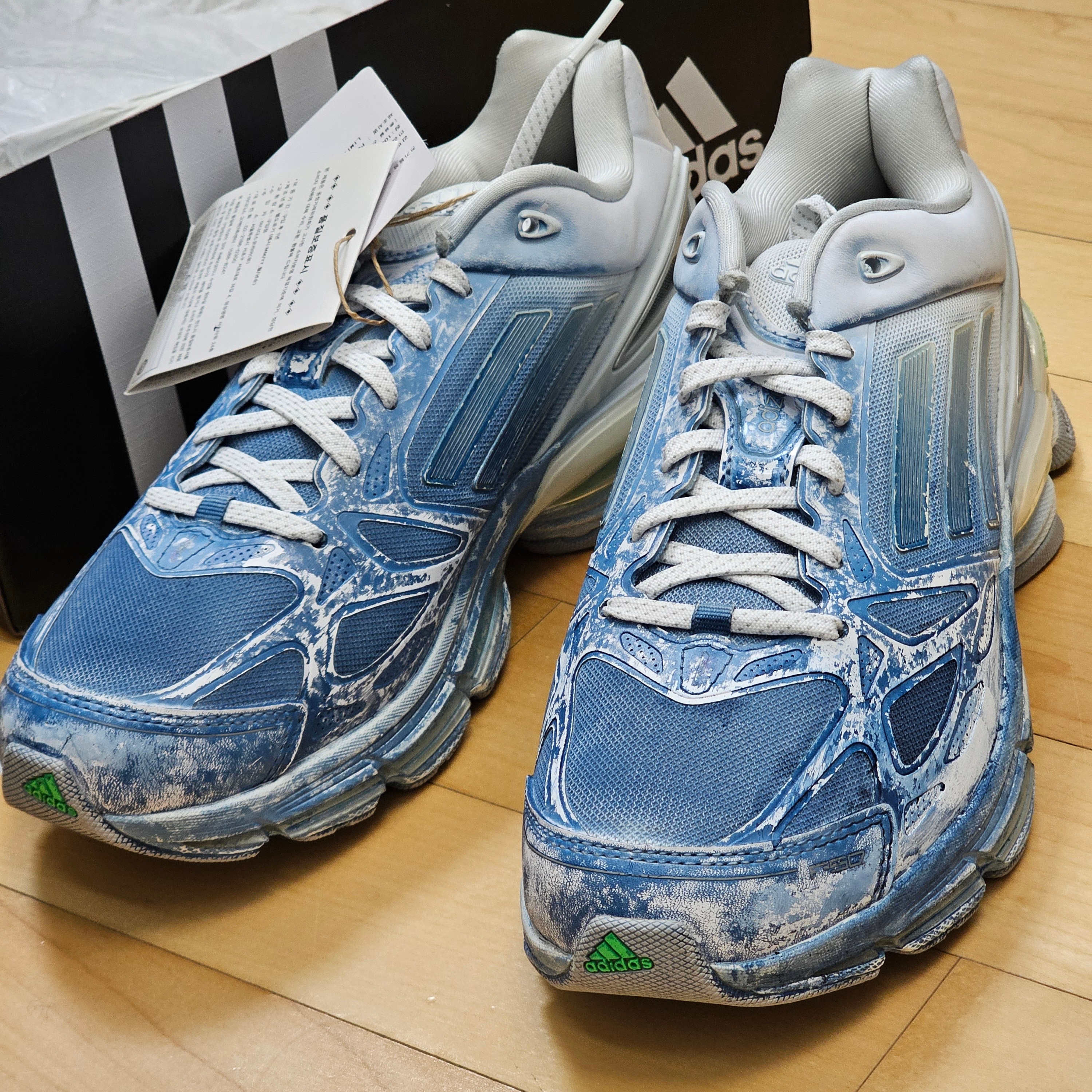 Adidas Adizero F50 Cloud White Zero Metallic 착용 스타일 - 2
