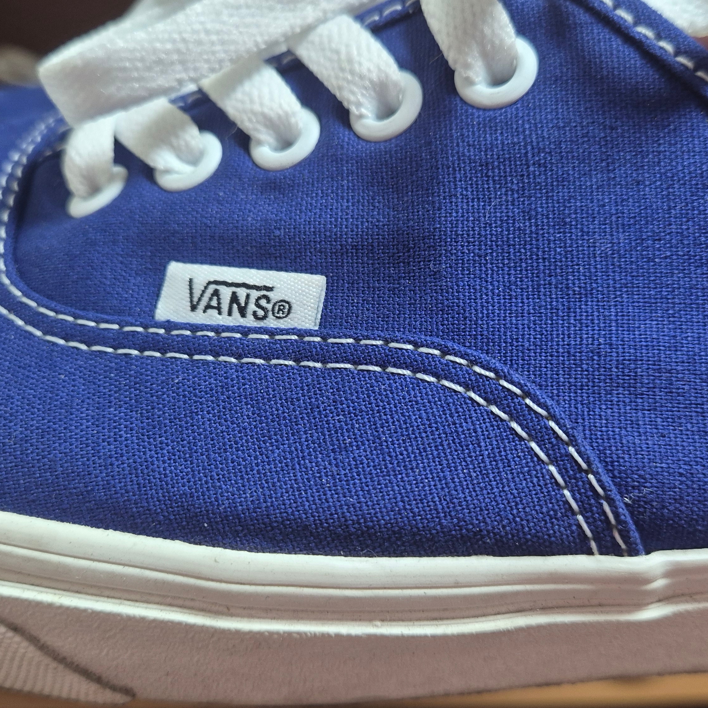 Vans Canvas Authentic Mule Blue 착용 스타일