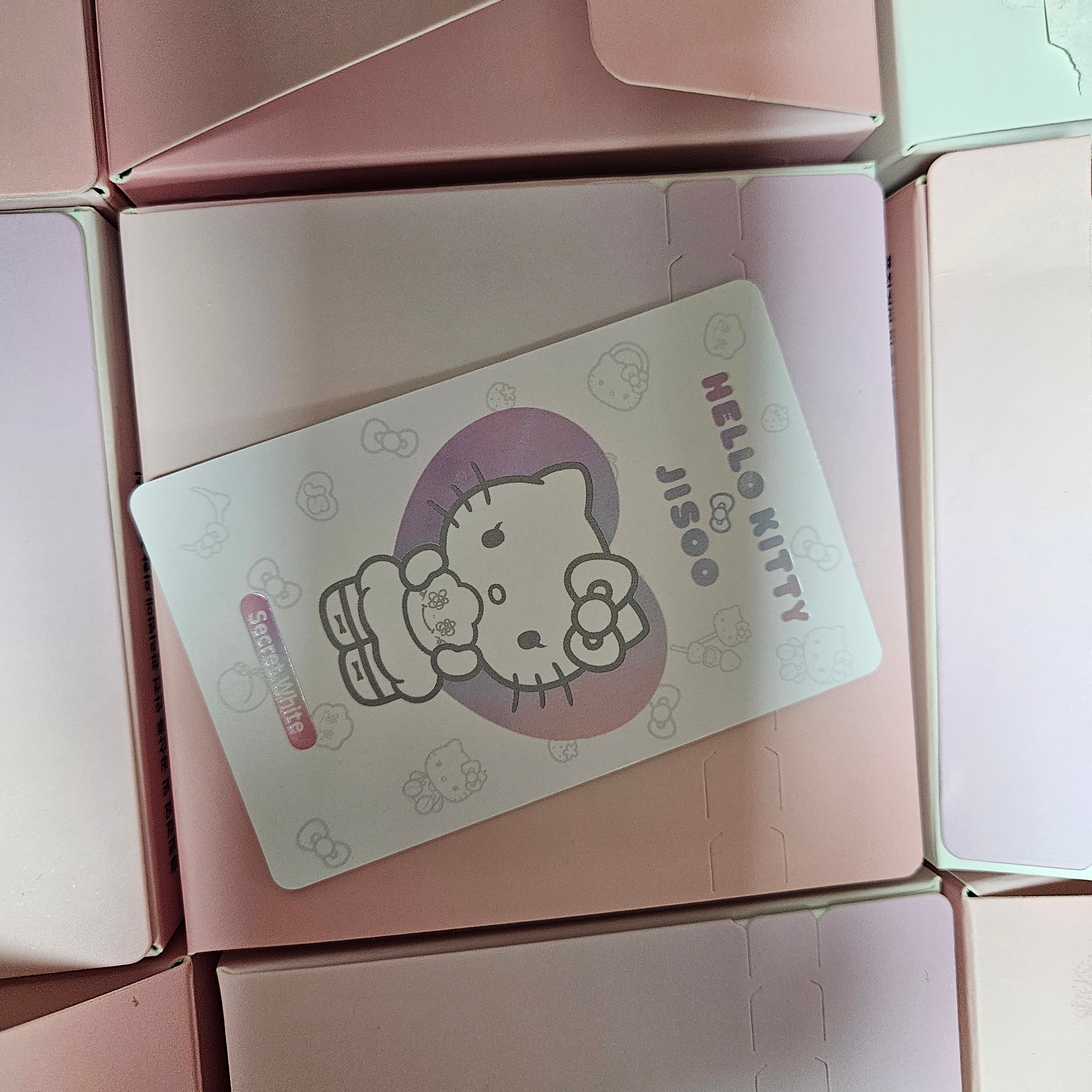 HELLO KITTY x JISOO Plush Keychain Secret White (Opened Case) 착용 스타일 - 3