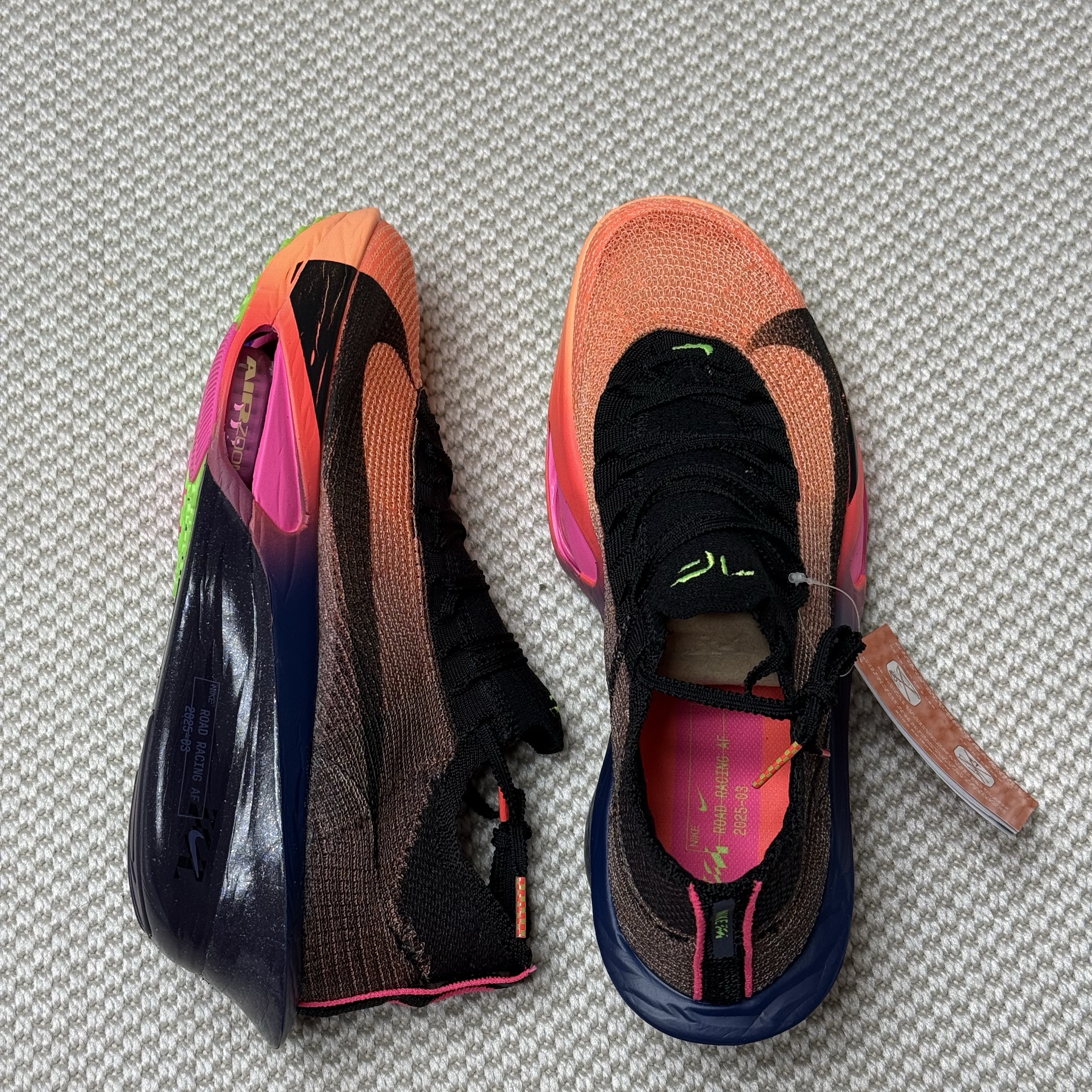 Nike Alphafly 3 Orange Pulse Purple Dynasty 착용 스타일 - 7