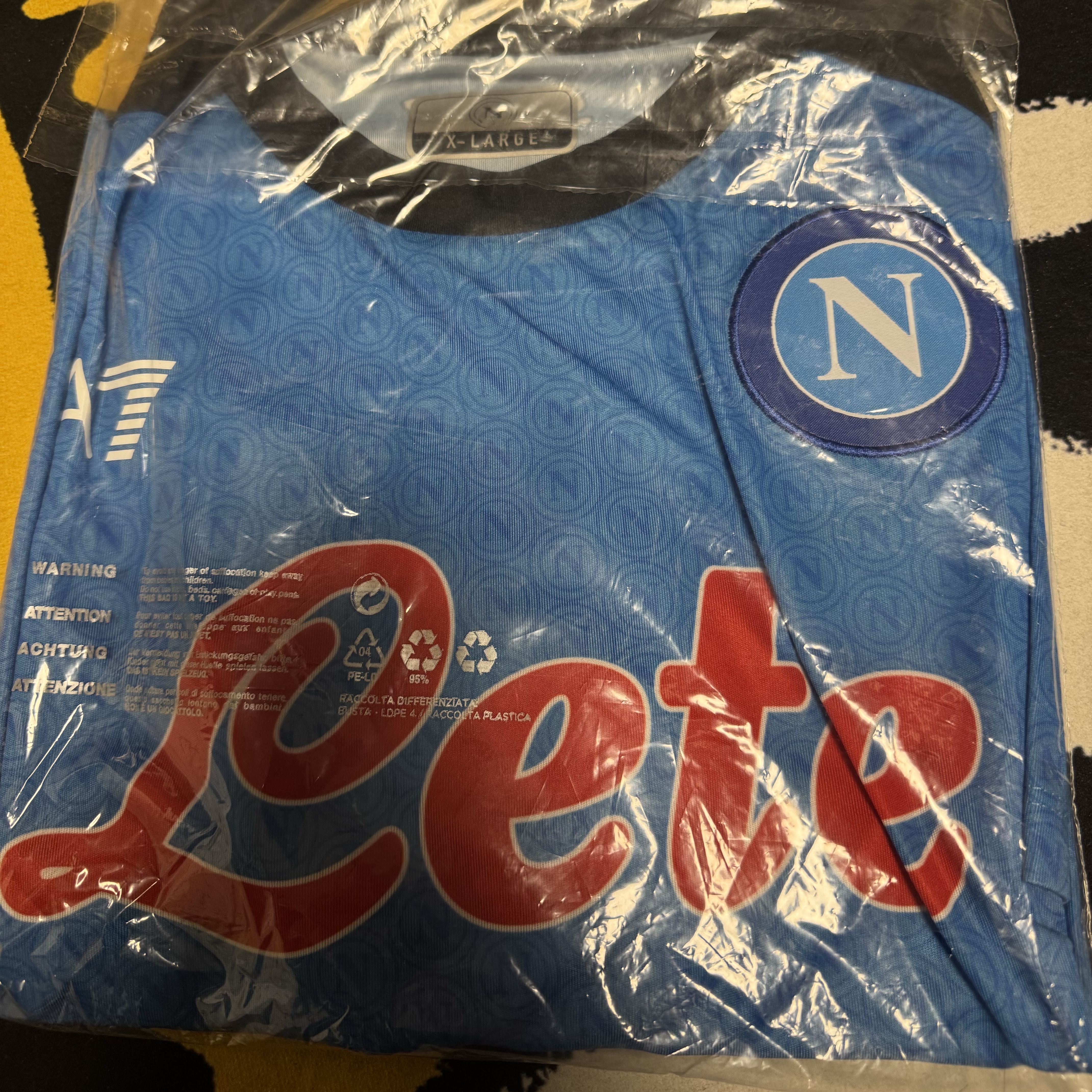 EA7 SSC Napoli 2022/23 Home Jersey Replica Sky Blue (Non Marking Ver.) 착용 스타일