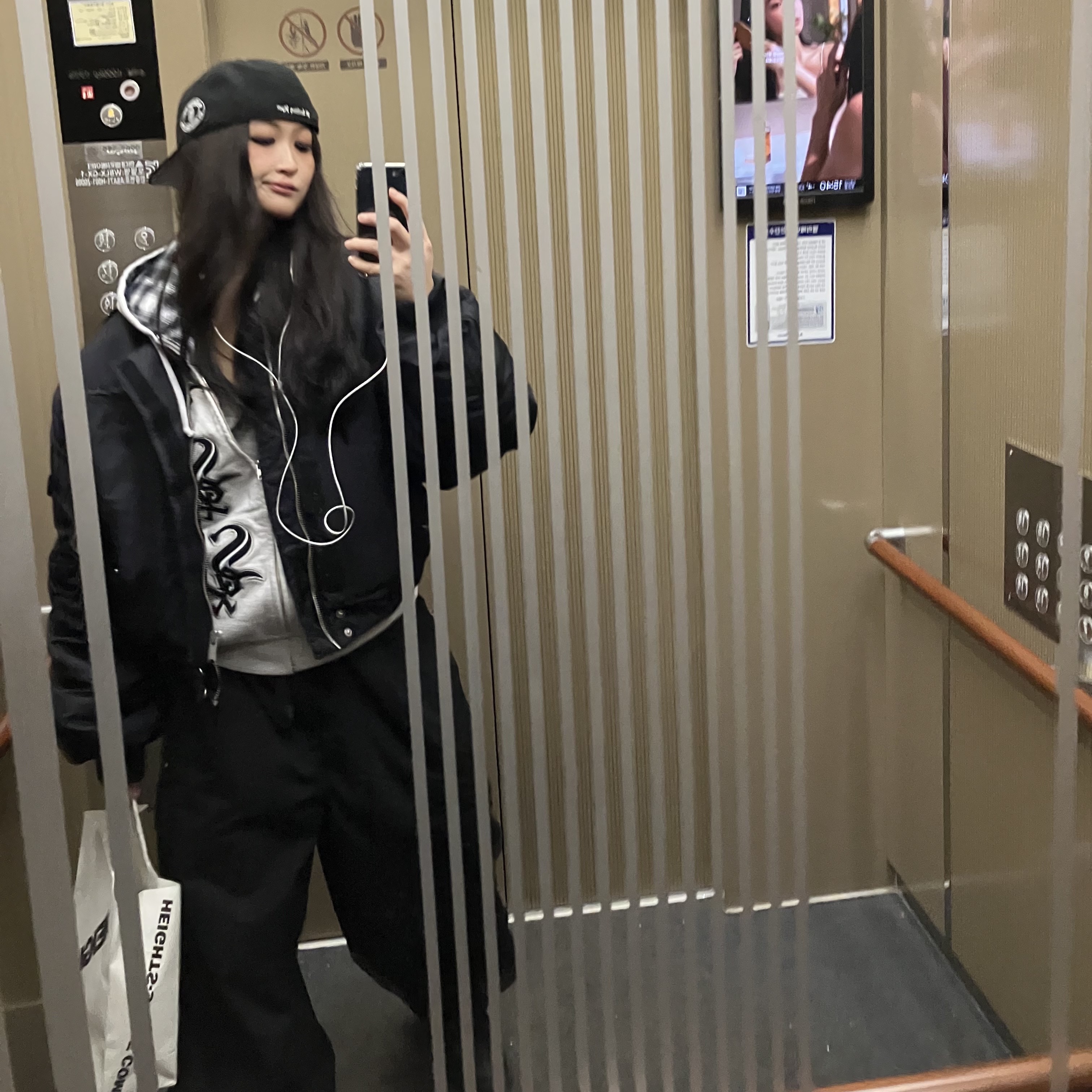 Supreme x Chicago White Sox Zip Up Hooded Sweatshirt Ash Grey - 25FW 착용 스타일