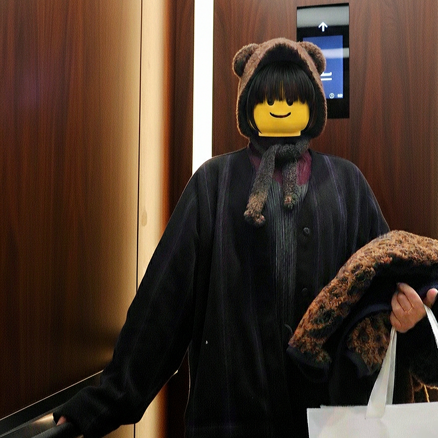 Uniqlo x Needles Fleece Oversized Cardigan Black - KR 착용 스타일 - 1
