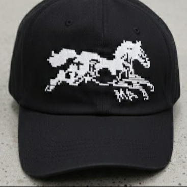 Millo Archive 2026 Memorable Horse Cap Black 착용 스타일