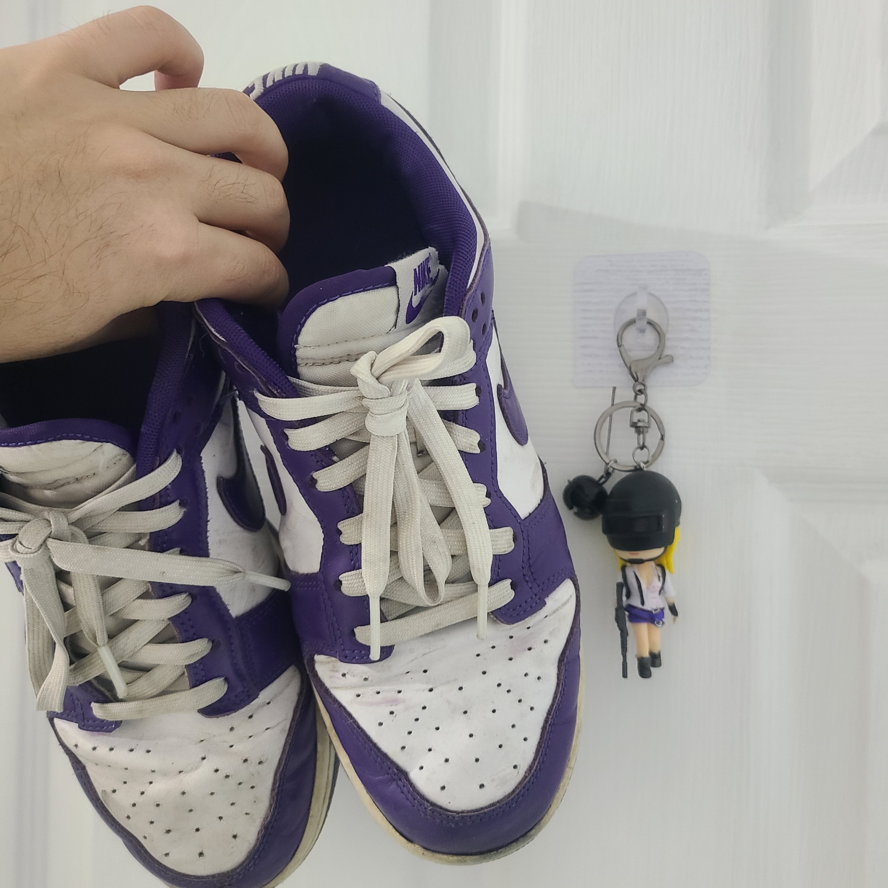 Nike Dunk Low Retro Championship Court Purple 착용 스타일