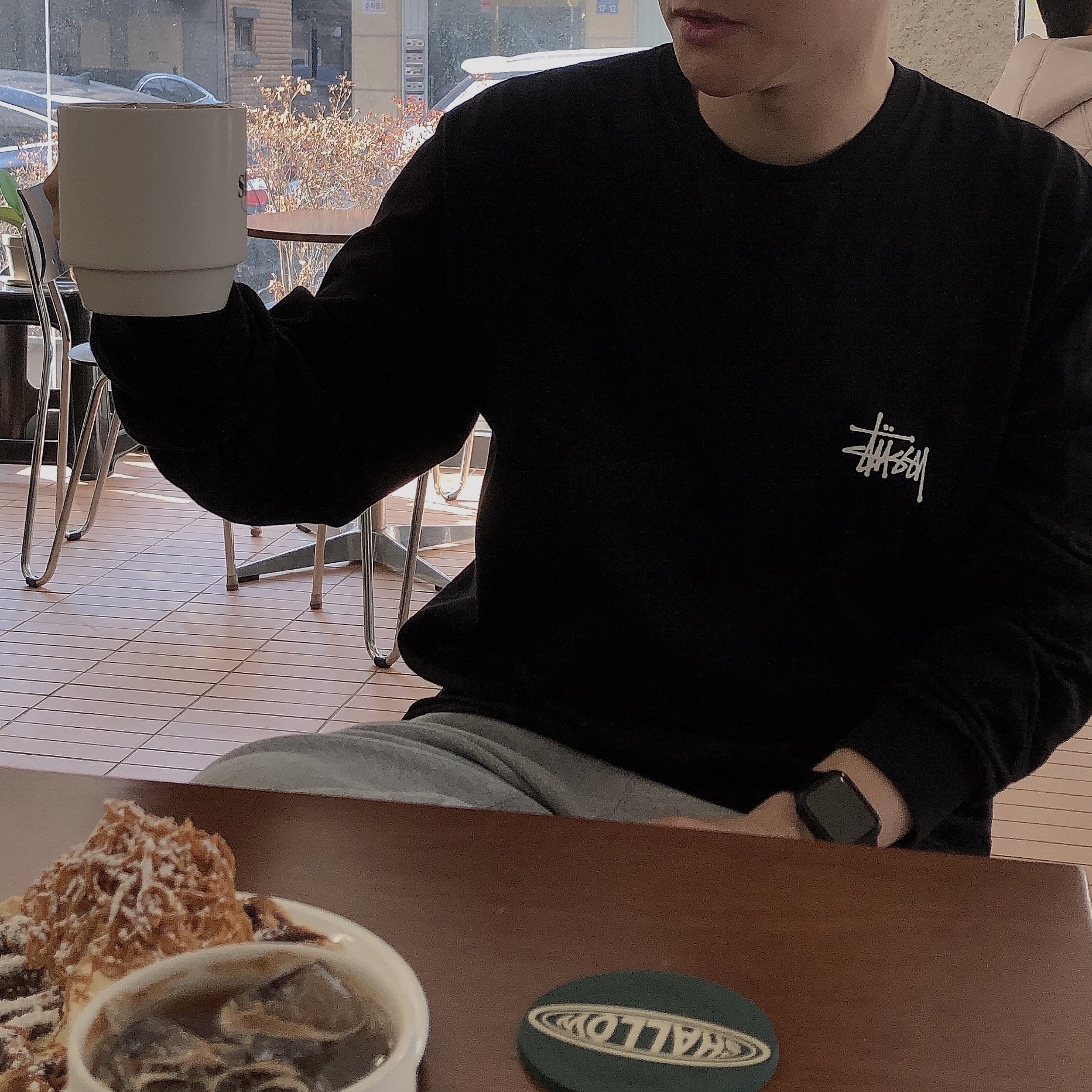 Stussy Basic Stussy LS T-Shirt Black 2022 착용 스타일 - 1