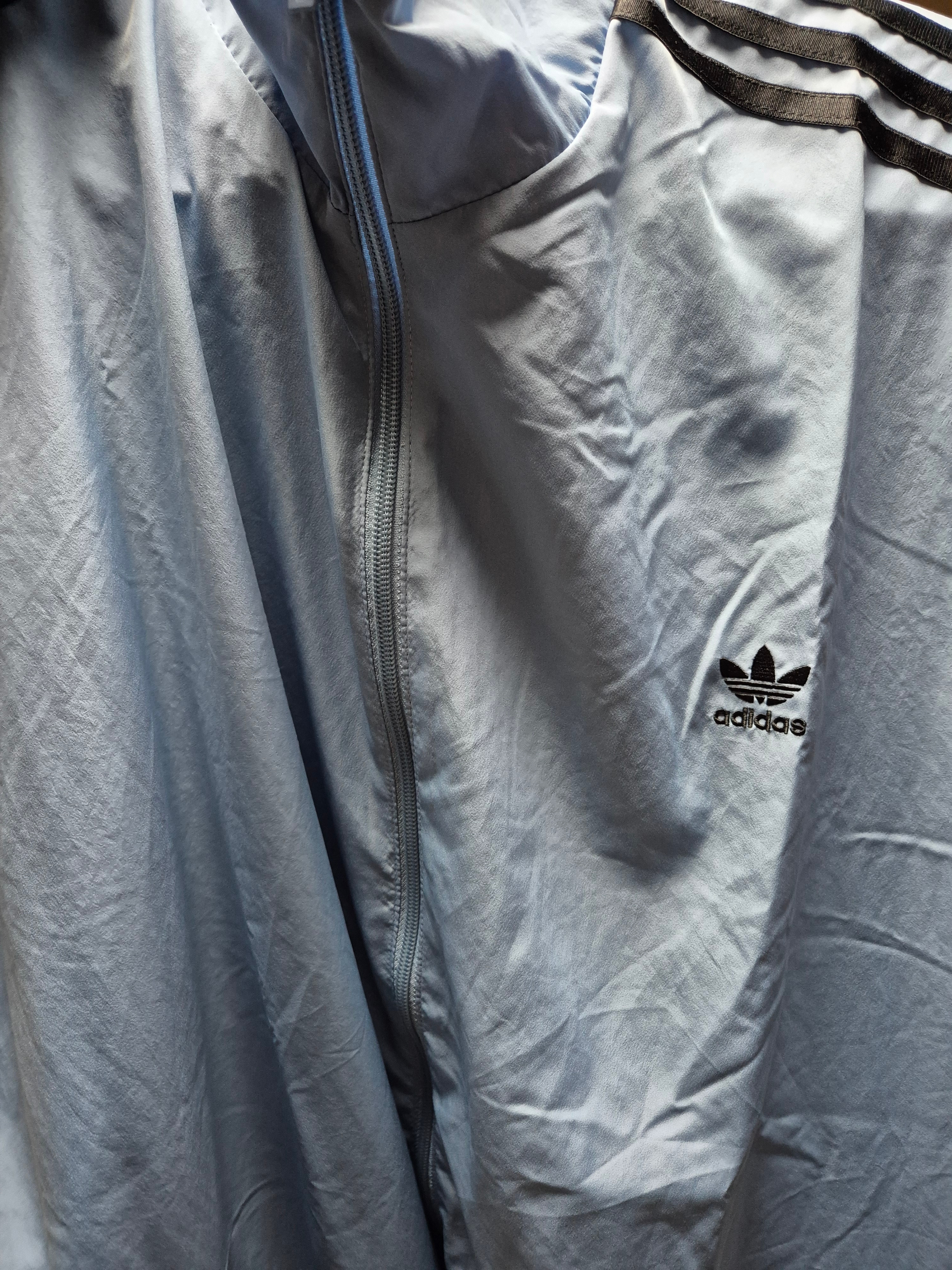 (W) Adidas Adilenium Season 3 Oversized Track Top Ash Blue Black - US Sizing 착용 스타일