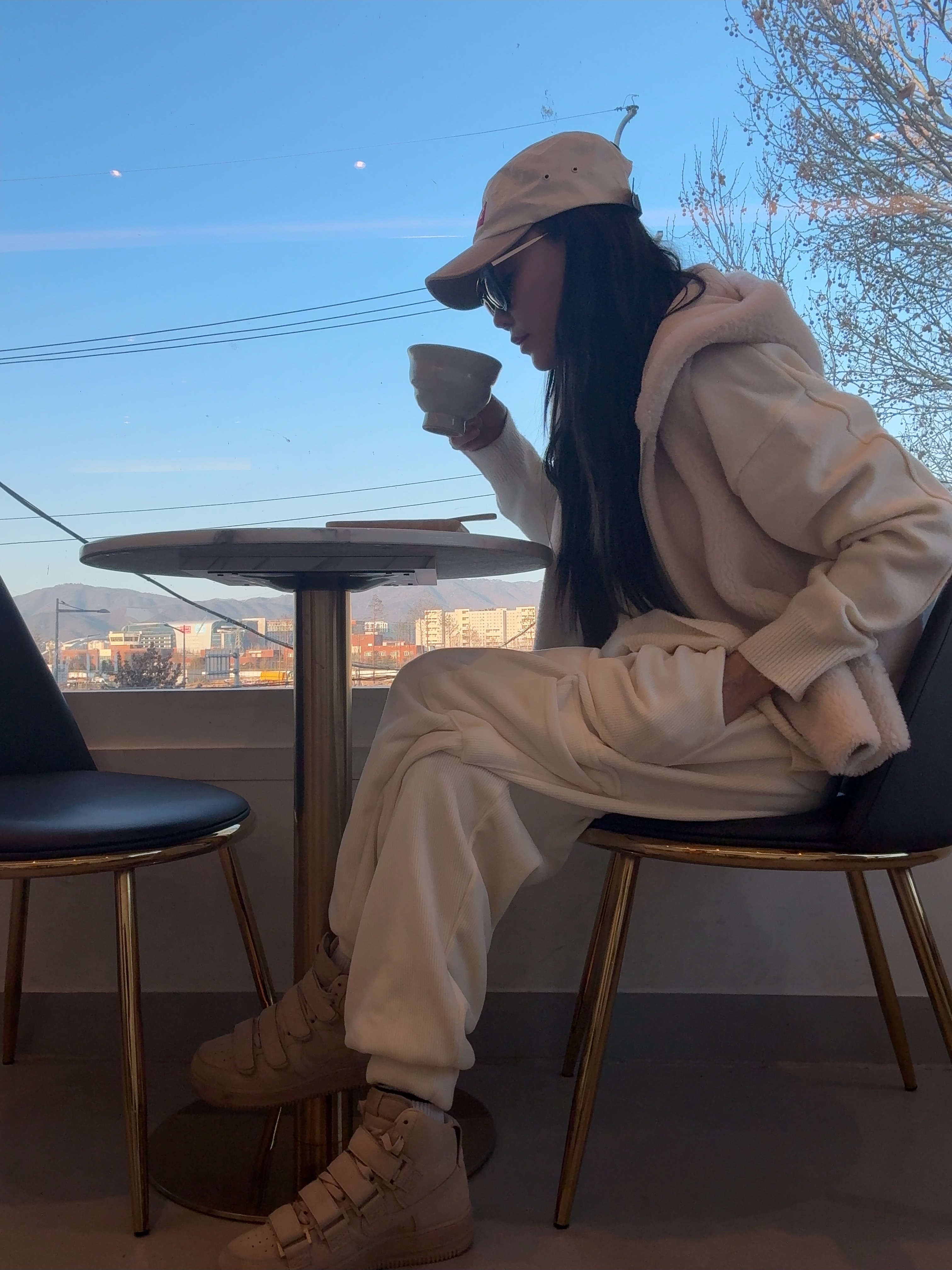 Supreme Waxed Cotton Camp Cap Natural - 21FW, Nike x Billie Eilish Air Force 1 High '07 SP Mushroom 착용 스타일 - 2