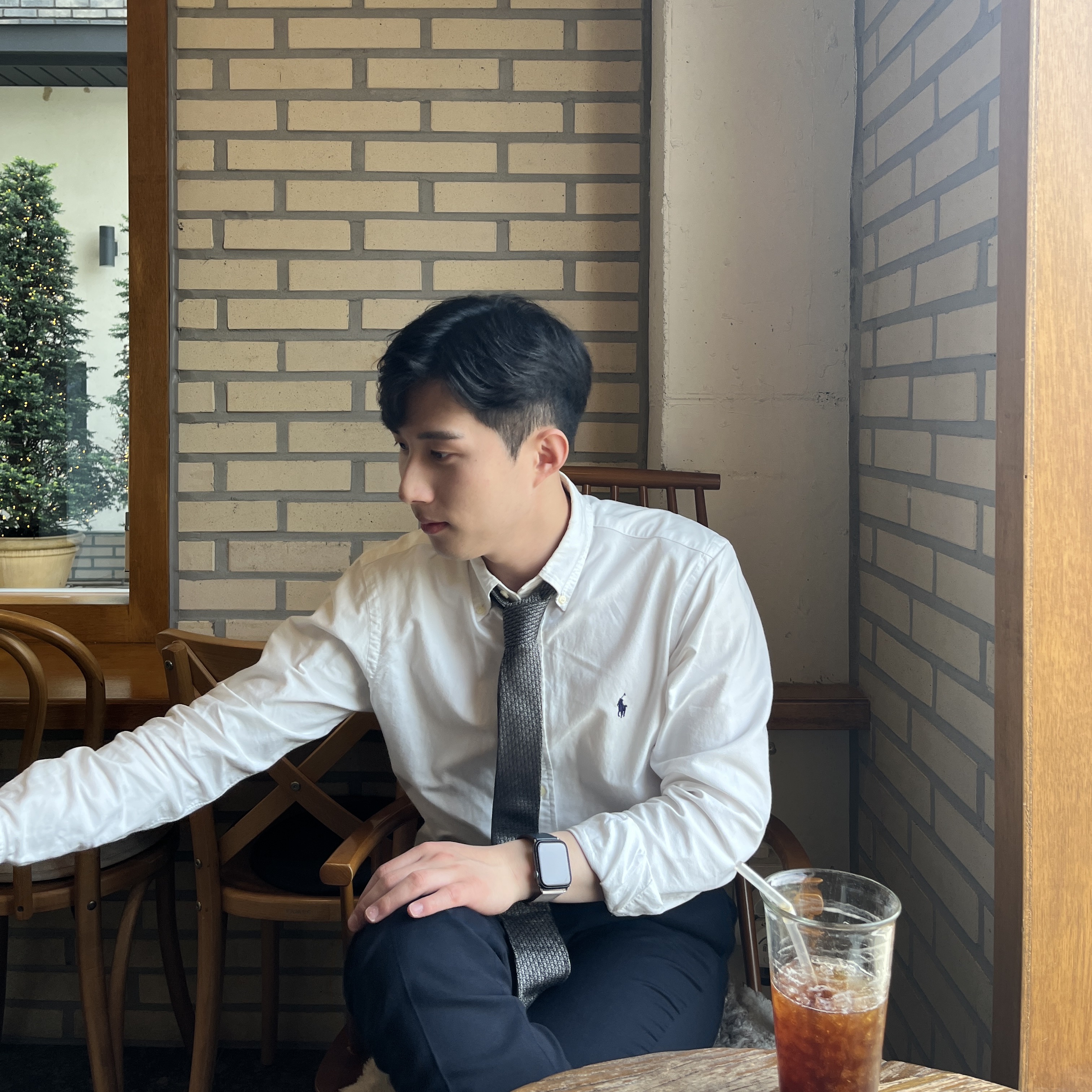[30% 적립] Polo Ralph Lauren Classic Fit Garment Dyed Oxford Shirt White 착용 스타일