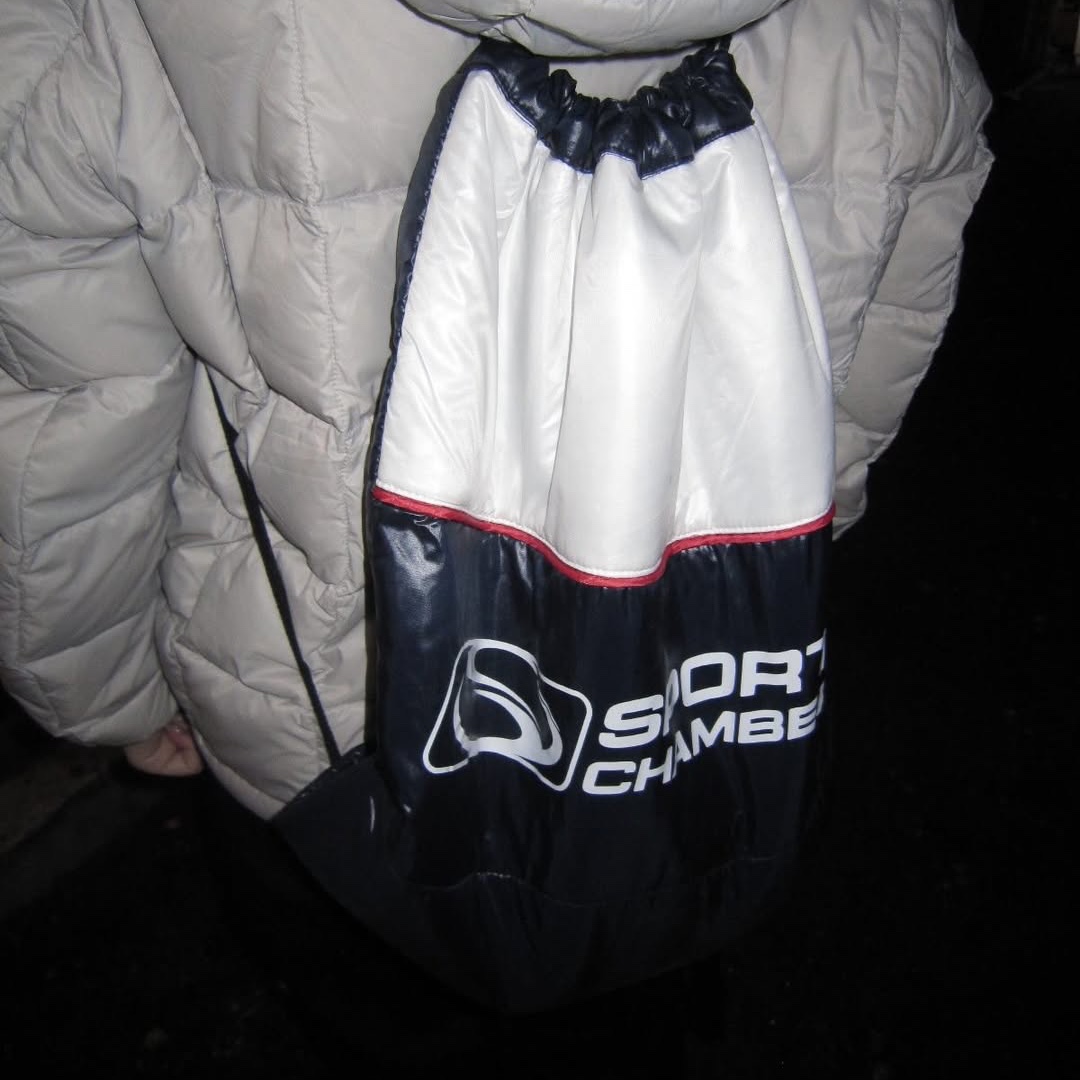 SPORT CHAMBER SC Padded Gym Sack Navy 착용 스타일 - 5