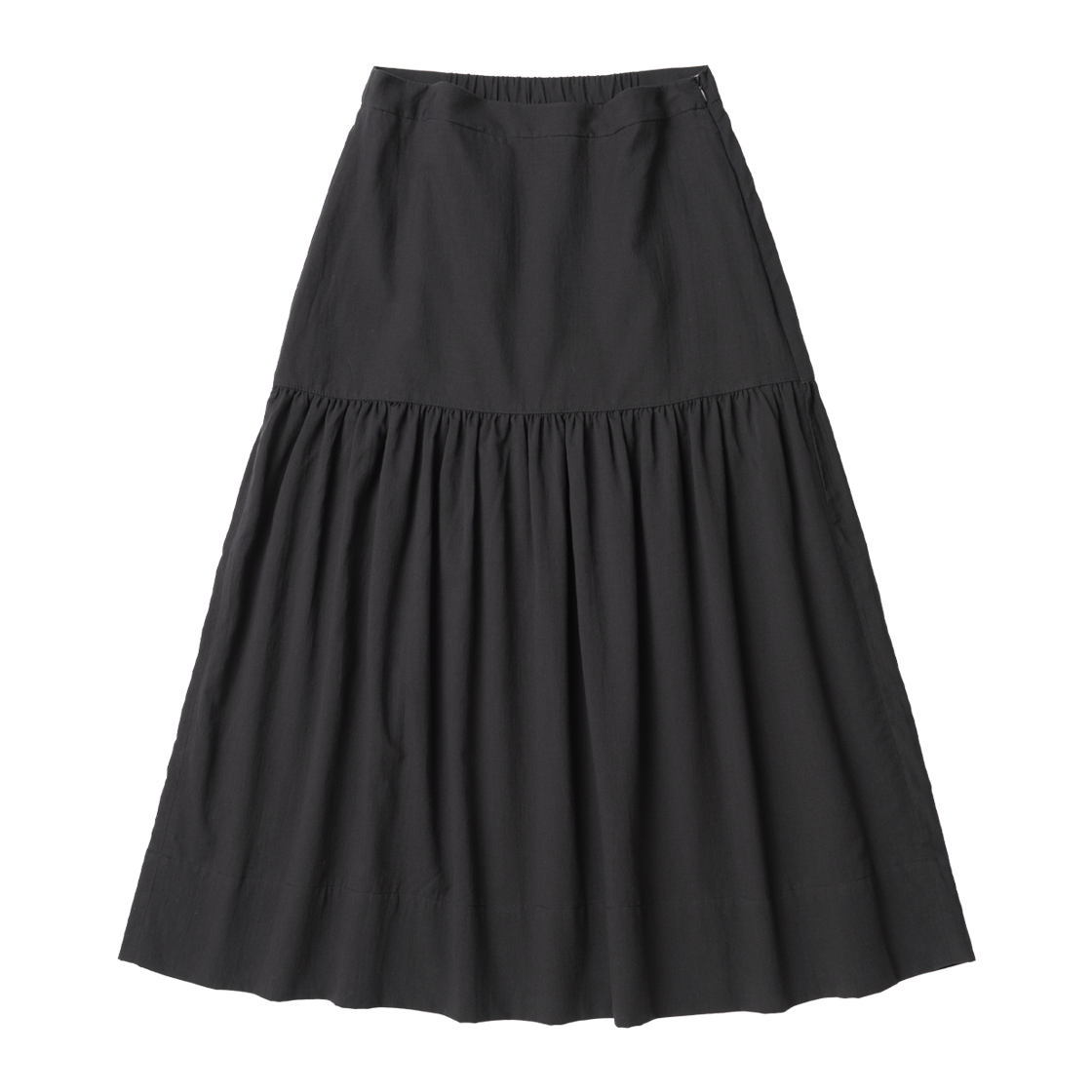 에토아 시어 셔링 롱 스커트 차콜(aetoa Sheer Shirring Long Skirt Charcoal) - 1