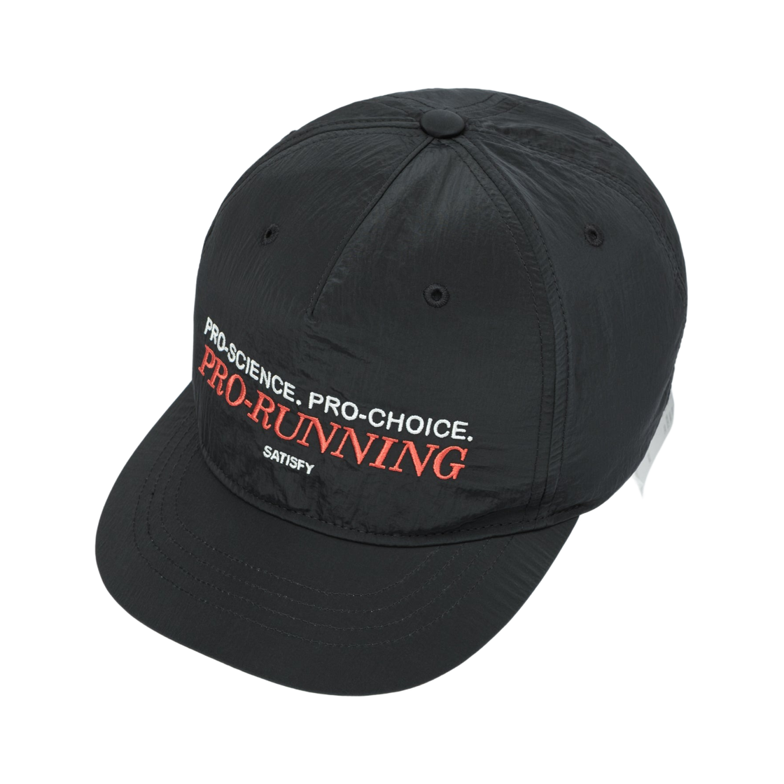 새티스파이 플라이트실크 5‑패널 핀치 캡 블랙(Satisfy Flitesilk 5‑Panel Pinch Cap Black) - 2