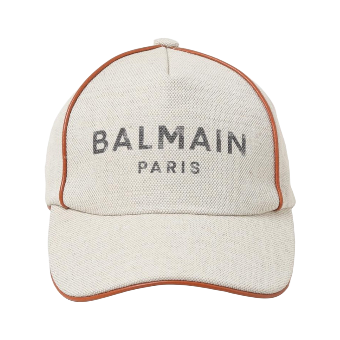 CF1XA070MB38GEM Balmain Logo Embroidered Baseball Cap Beige