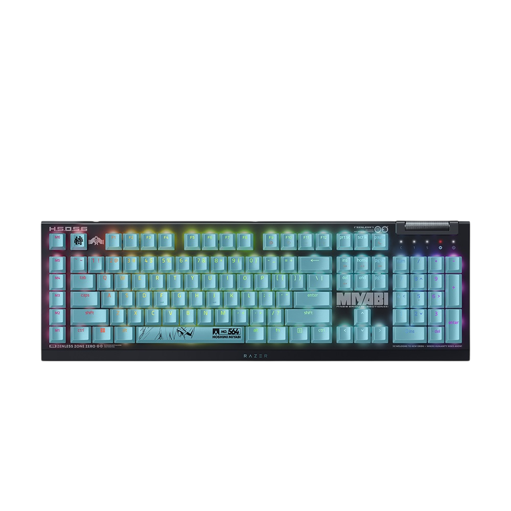 레이저 블랙위도우 V4 X 젠레스존제로 에디션 게이밍 키보드(Razer Blackwidow V4 X Zenless Zone Zero Edition Gaming Keyboard)