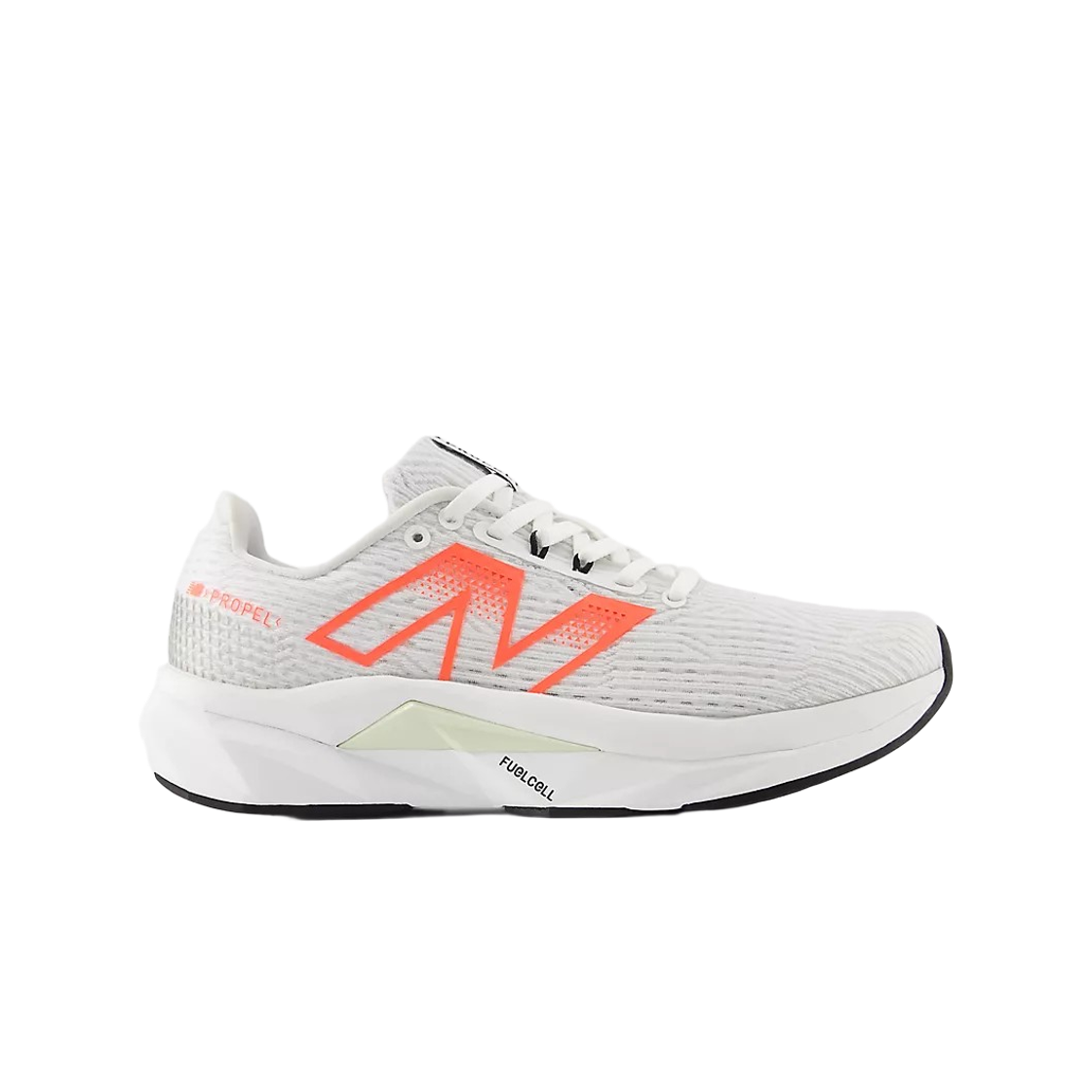 WFCPRCY5 (W) New Balance Fuelcell Propel v5 White Urgent Red - B Standard