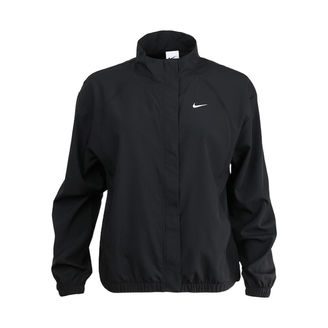(W) 나이키 원 드라이핏 우븐 자켓 블랙 화이트 (IB8984-010)((W) Nike One Dri-Fit Woven Jacket Black White (IB8984-010)) - 1