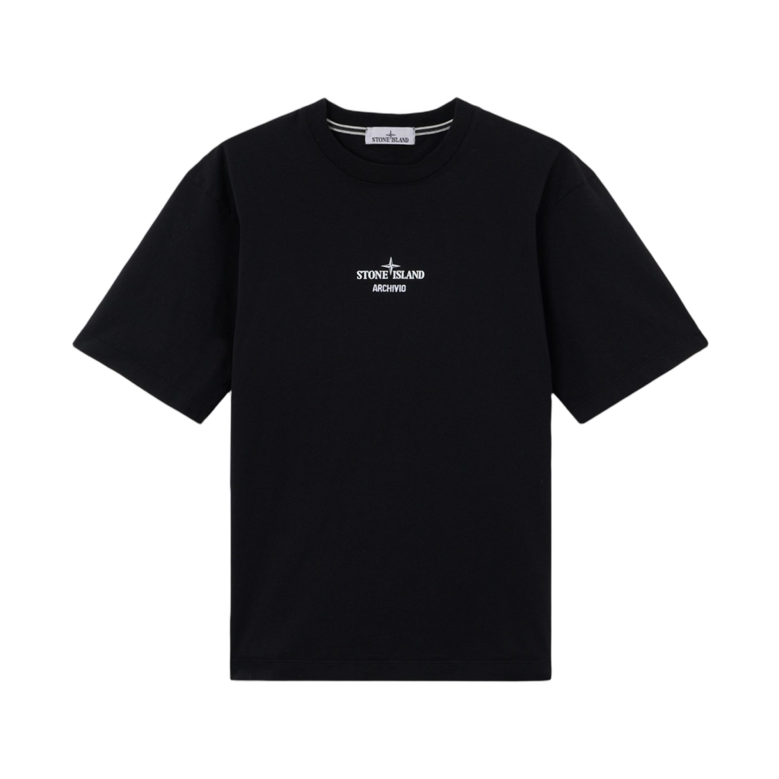 L1S1521000-23S0091-V0029 Stone Island 2100023 Organic Cotton Jersey Regular-Fit T-Shirt with Archivio Print Black - 26SS