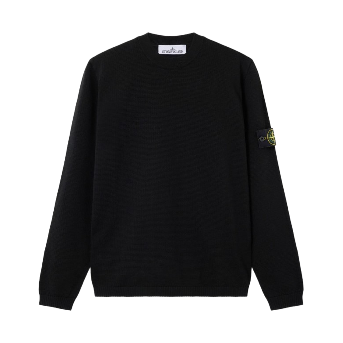 L1S1551000-23S01B2-V0029 Stone Island 5100023 Micro Stitch Soft Organic Cotton Loose-Fit Crewneck Jumper with Ribbed - 26SS