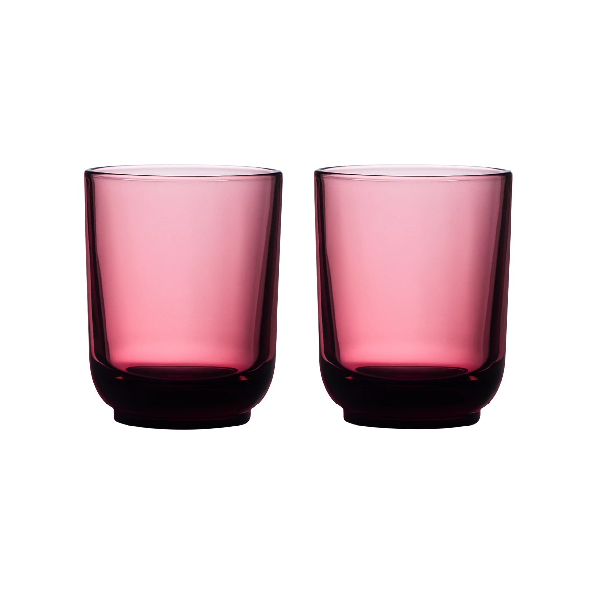 펠로우 퍼치 라떼 글라스 2개 세트 11oz - 가넷(Fellow Perch Latte Glass Set (2 pcs) 11 oz – Garnet)