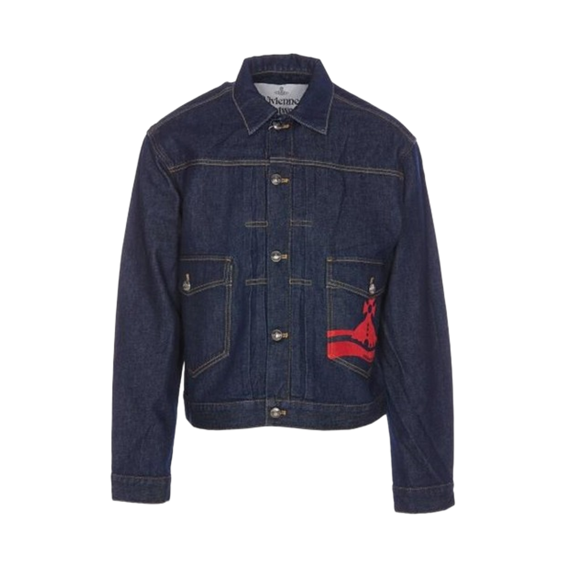 2801000E-W00VF-K401 Vivienne Westwood Orb Marlene Jacket Blue