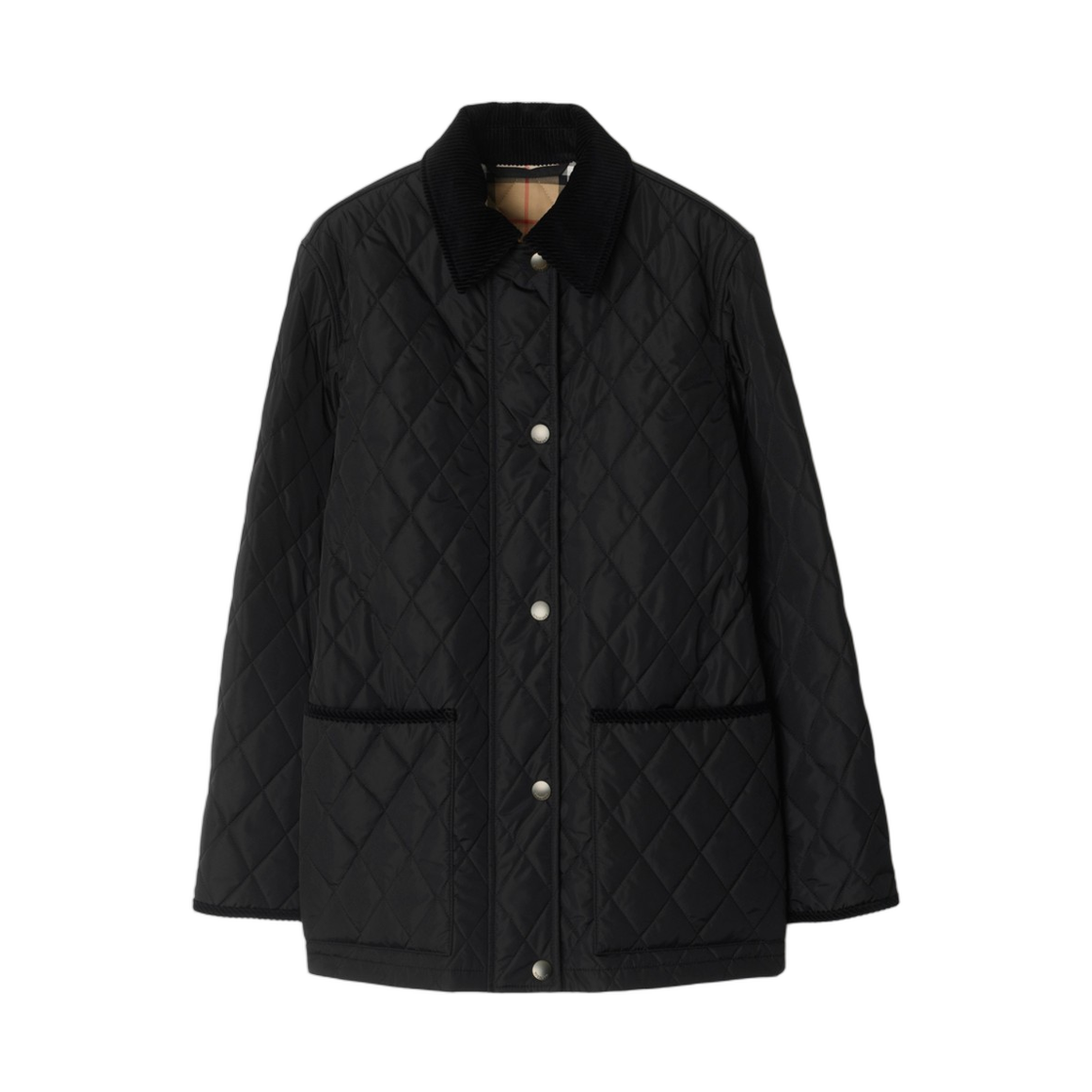 81074631 (W) Burberry Quilted Nylon Barn Jacket Black Sand