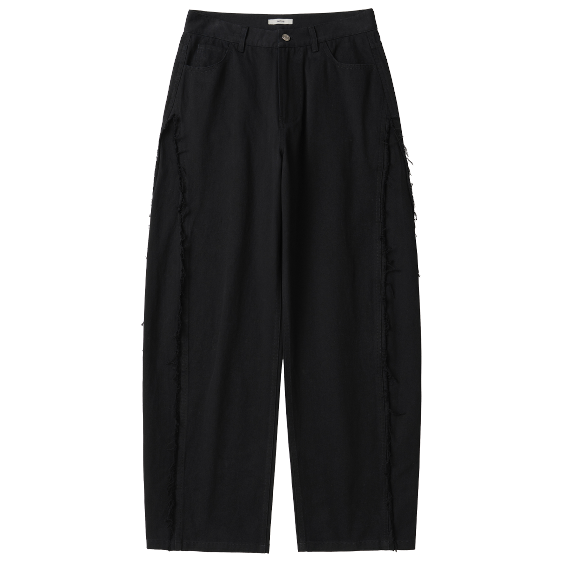 AT011BLK aetoa Curved Cotton Pants Black