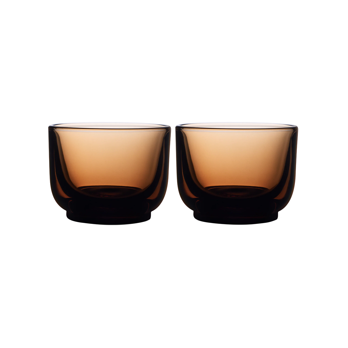 펠로우 퍼치 코르타도 글라스 2개 세트 4.5oz - 앰버(Fellow Pirch Cortado Glass Set of 2 (4.5oz) - Amber)
