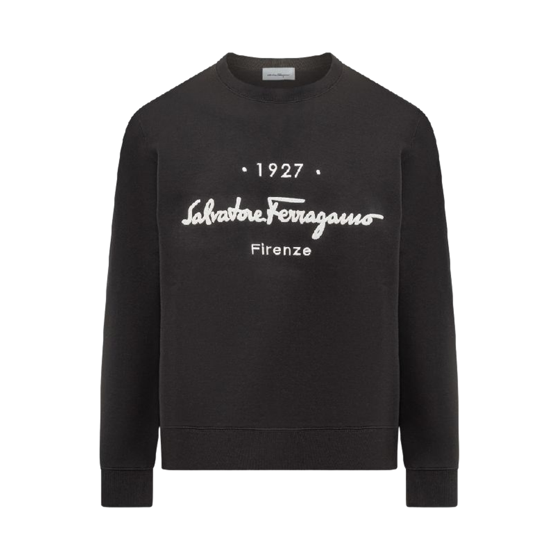 110831-760538 (W) Ferragamo 1927 Signature Logo Sweatshirt Black