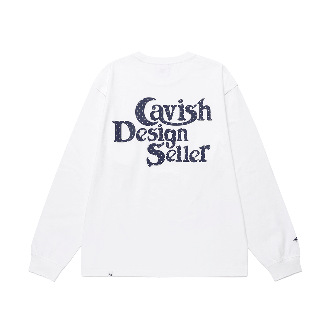 카비시 스타 셀러 로고 롱슬리브 티셔츠 화이트(CAVISH Star Seller Logo LS Tee White)