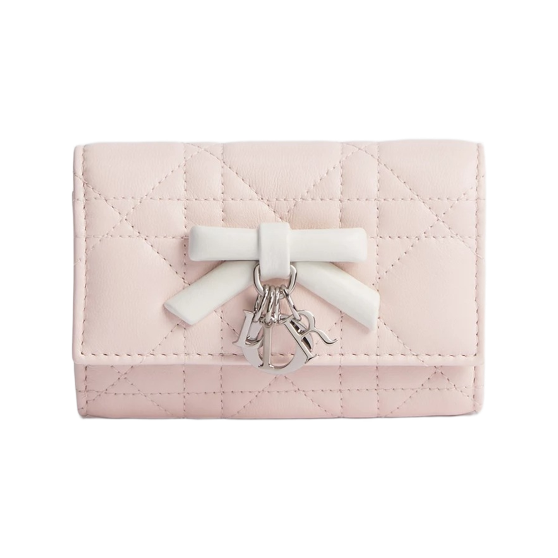 S2607PUQC-M19I Dior My Dior Glycine Wallet Cannage Lambskin Pink Latte